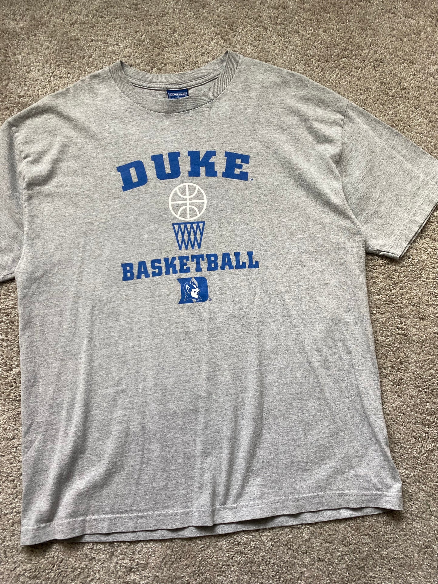 Duke Blue Devils Basketball T-Shirt L