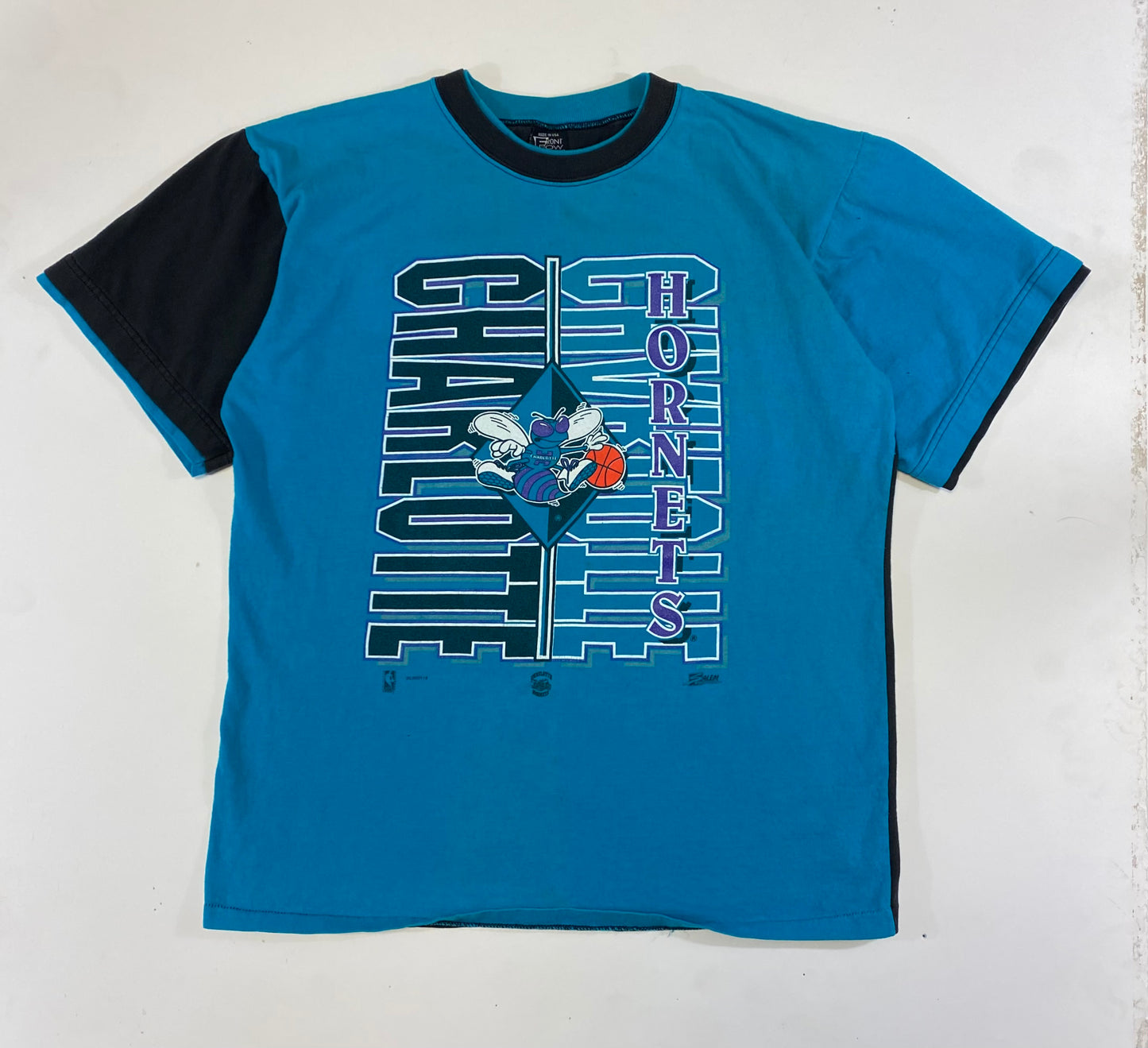 1990’s Charlotte Hornets Cut n Sew Salem Sports T-Shirt XL