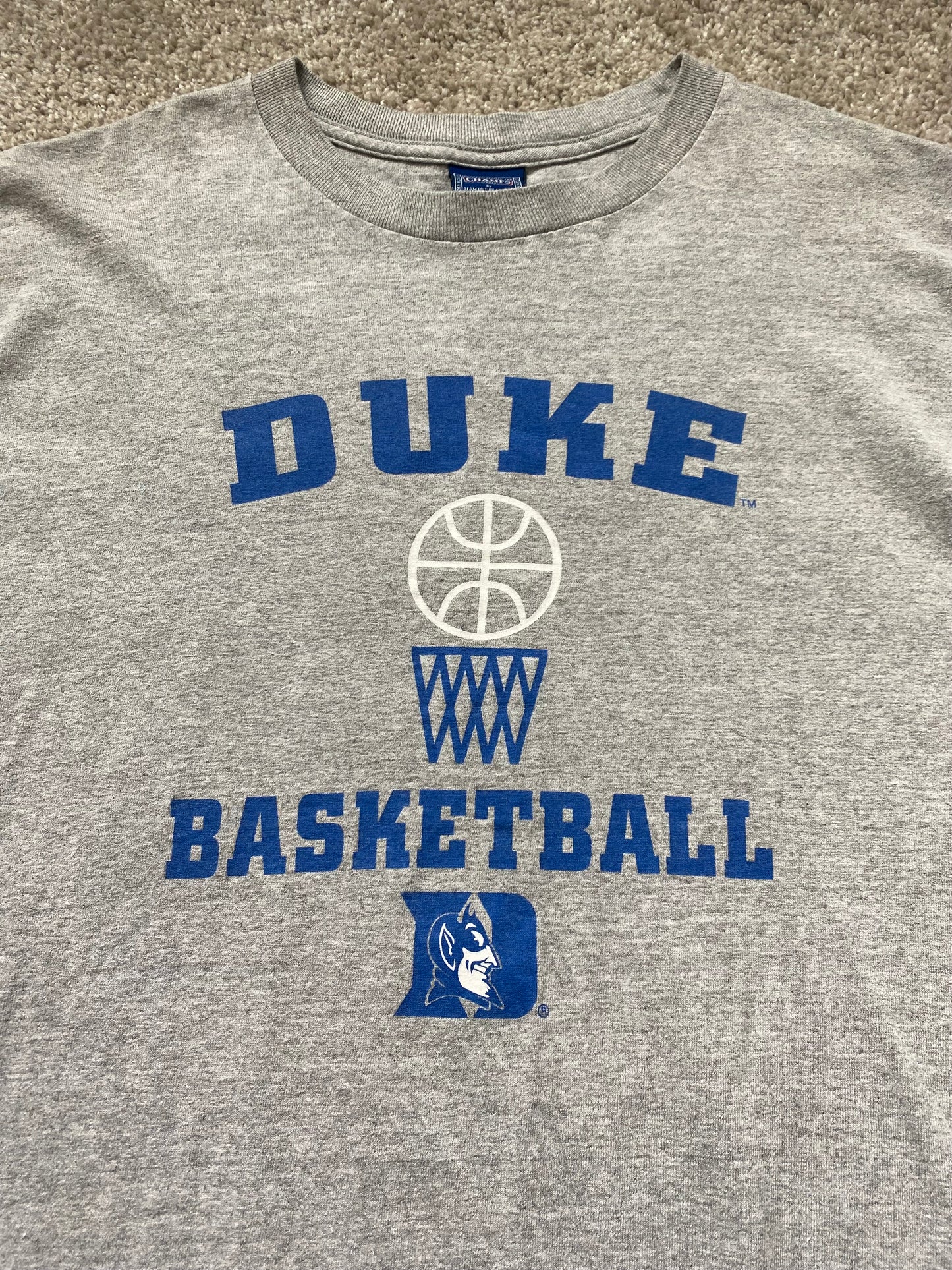 Duke Blue Devils Basketball T-Shirt L
