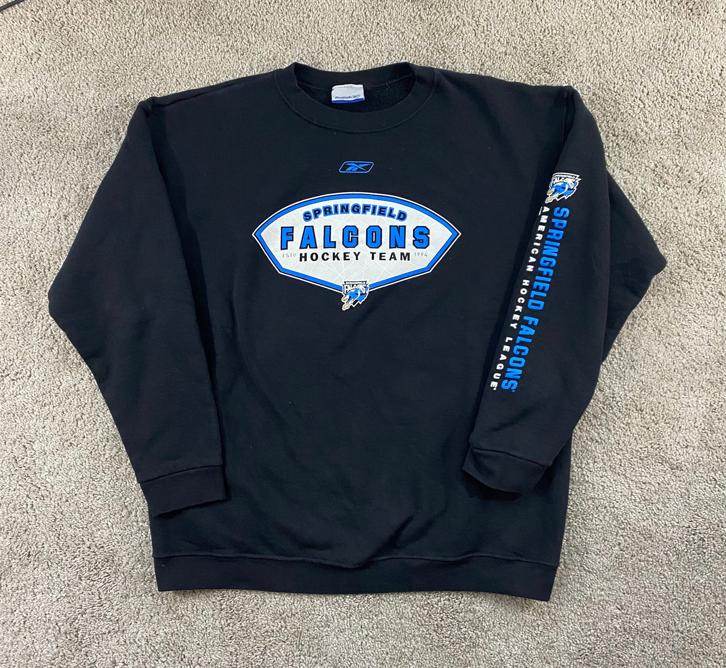 Springfield Falcons Reebok Hockey Sweatshirt L
