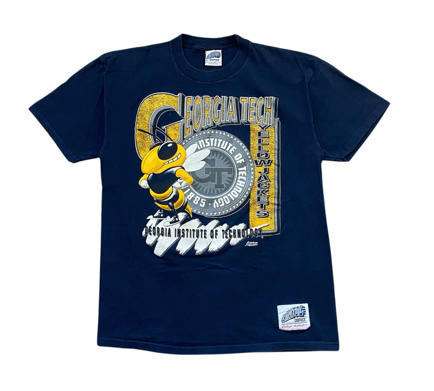 Georgia Tech YellowJackets Capital Graphics T-Shirt L