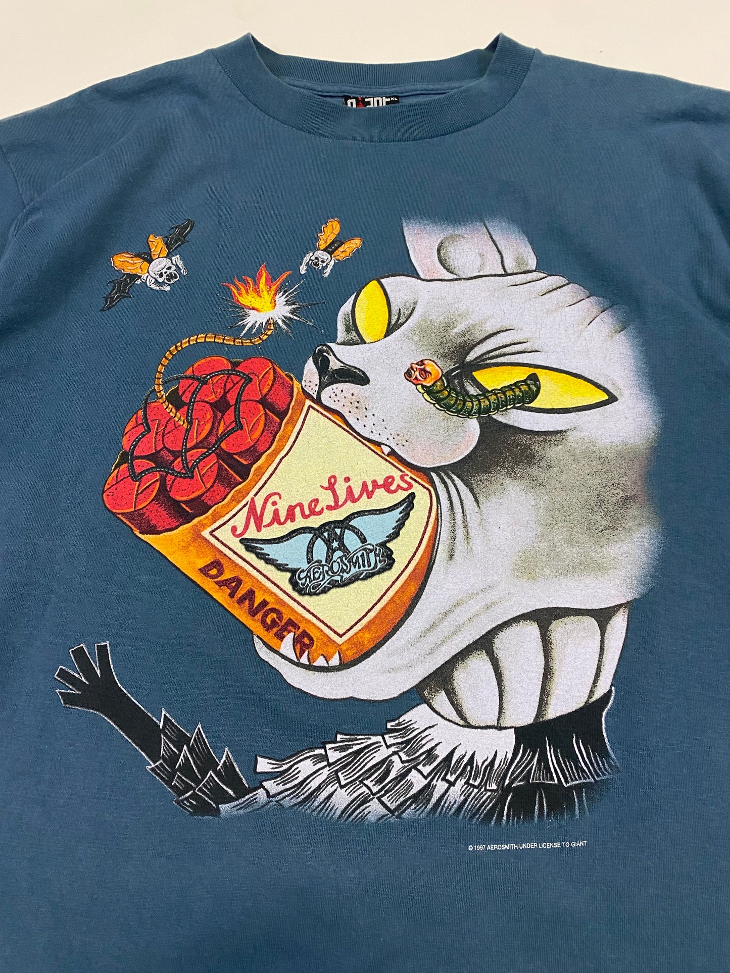 1997 Aerosmith 9 Live Tour T-Shirt XL