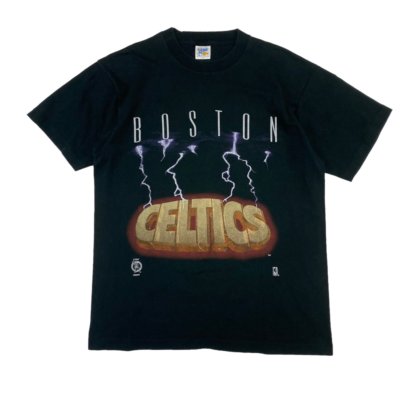 1990’s Boston Celtics Official Fan Lightning T-Shirt L