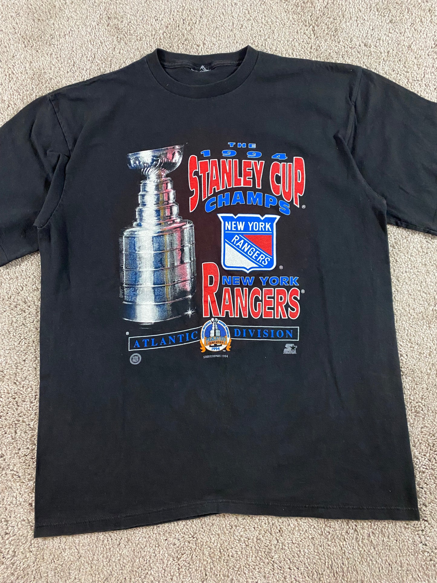 New York Rangers 1994 Stanley Cup Champs Starter T-Shirt XL