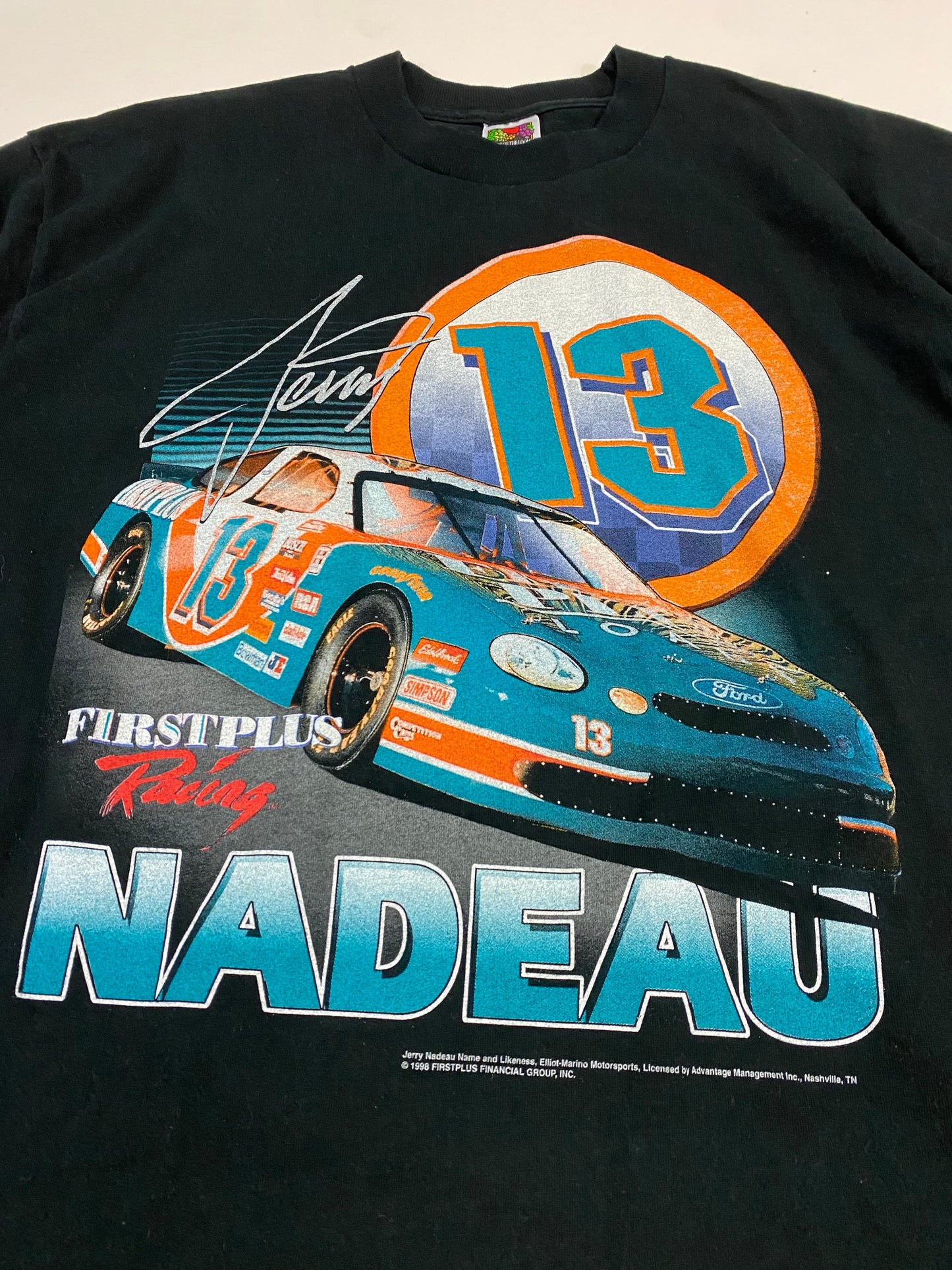 1998 Jerry Nadeau NASCAR T-Shirt XXL
