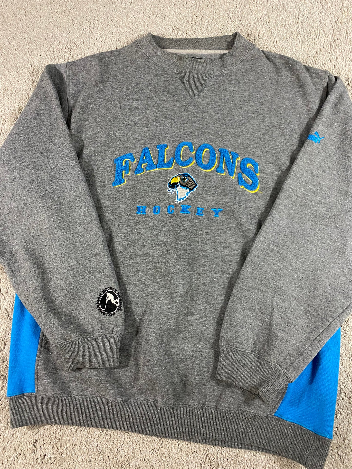 Springfield Falcons Puma Embroidered Sweatshirt L