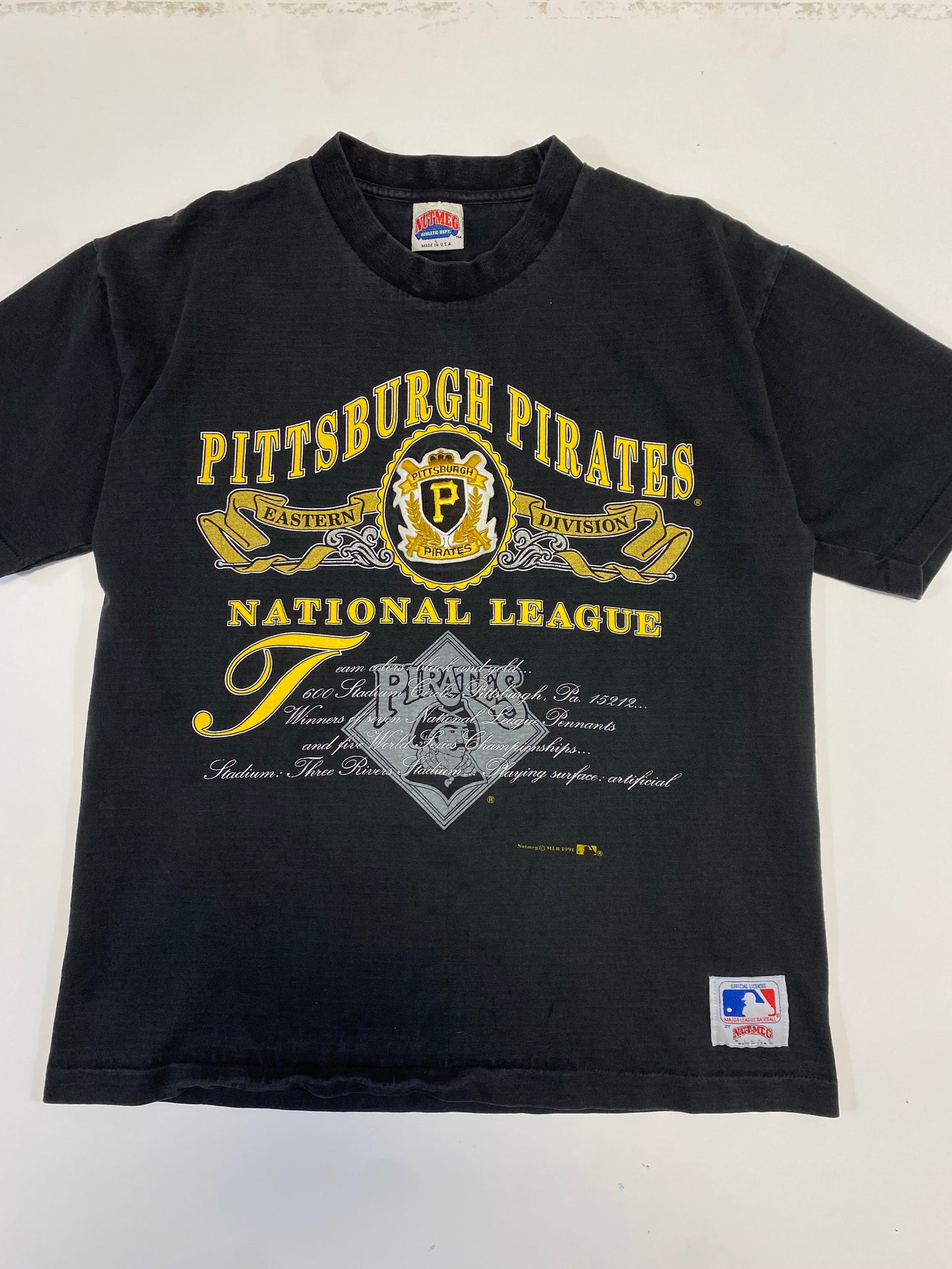 1991 Pittsburgh Pirates Nutmeg MLB T-Shirt L