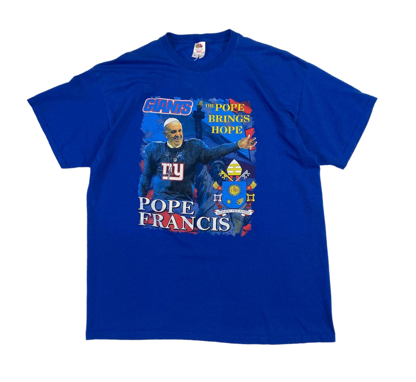 2015 New York Giants Super Bowl Anniversary T-Shirt XXL