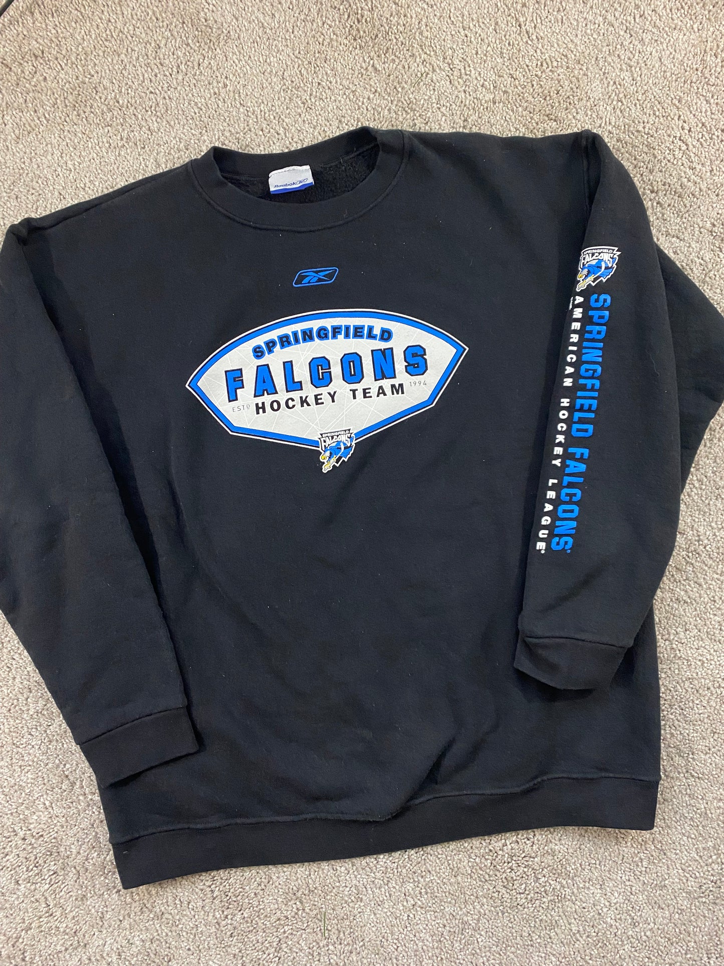 Springfield Falcons Reebok Hockey Sweatshirt L