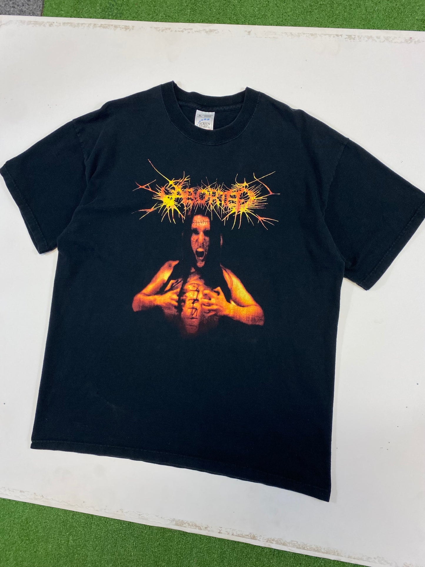 2002 Aborted Mankind Created To Kill Metal T-Shirt XL