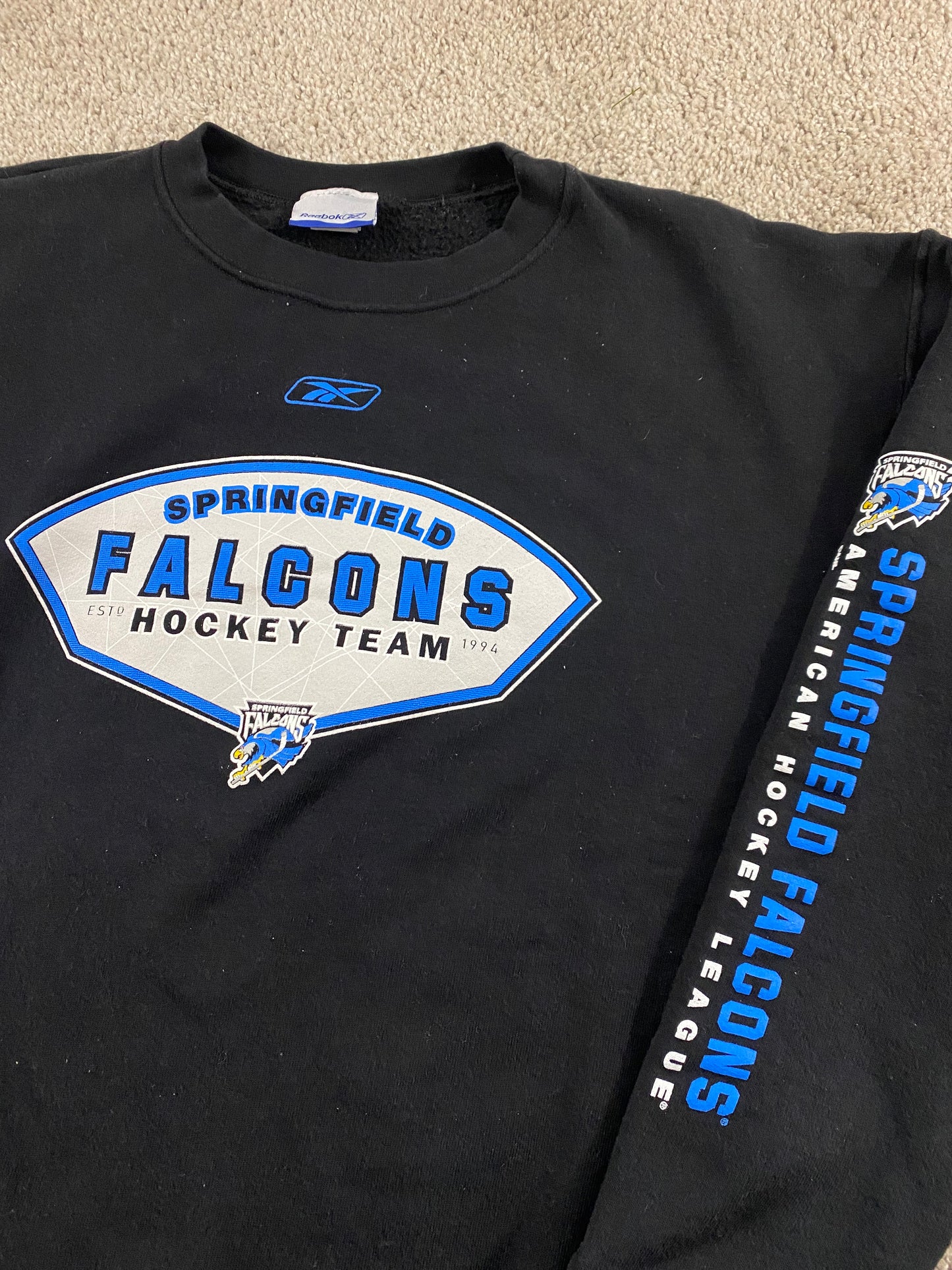 Springfield Falcons Reebok Hockey Sweatshirt L