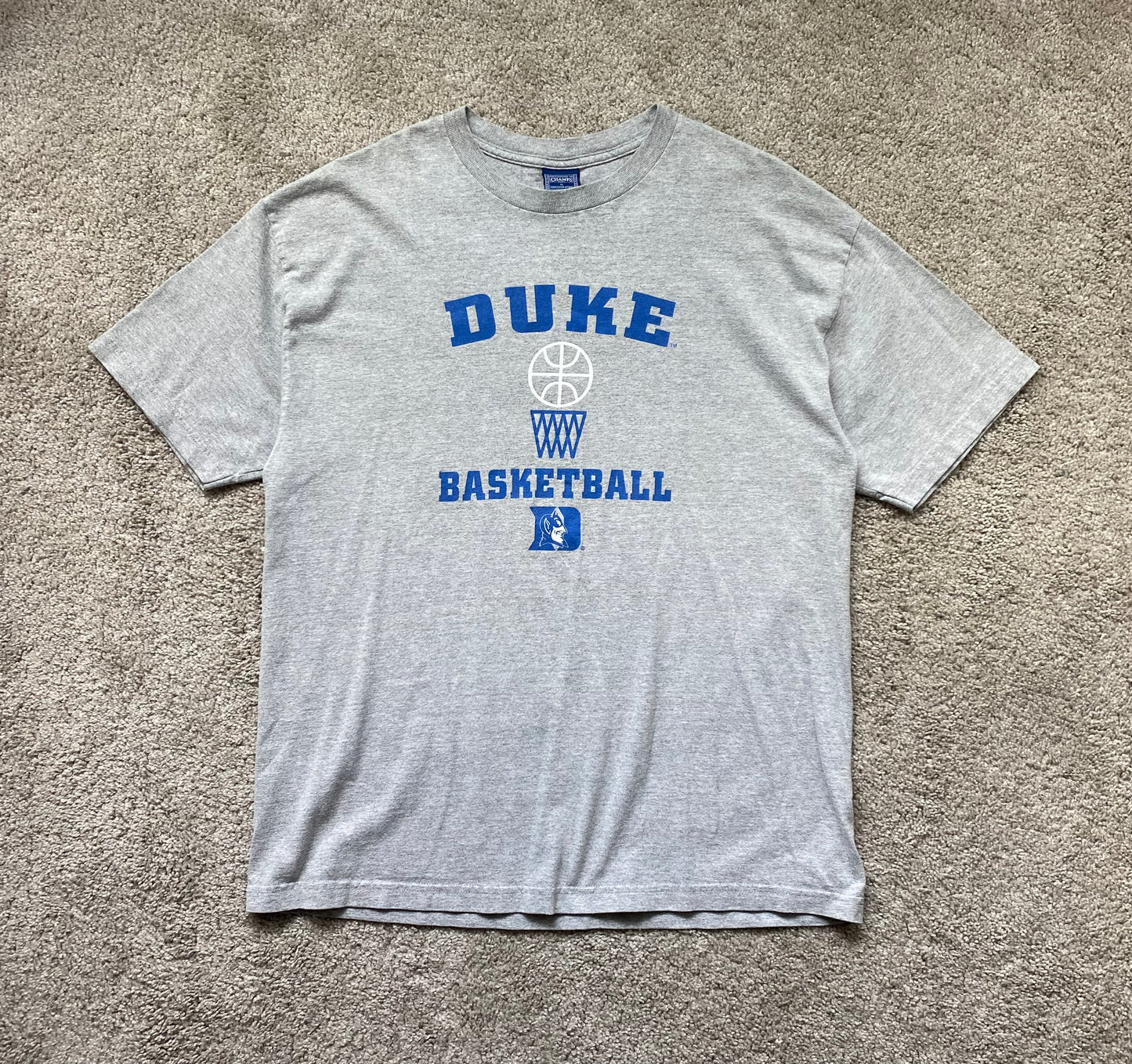 Duke Blue Devils Basketball T-Shirt L
