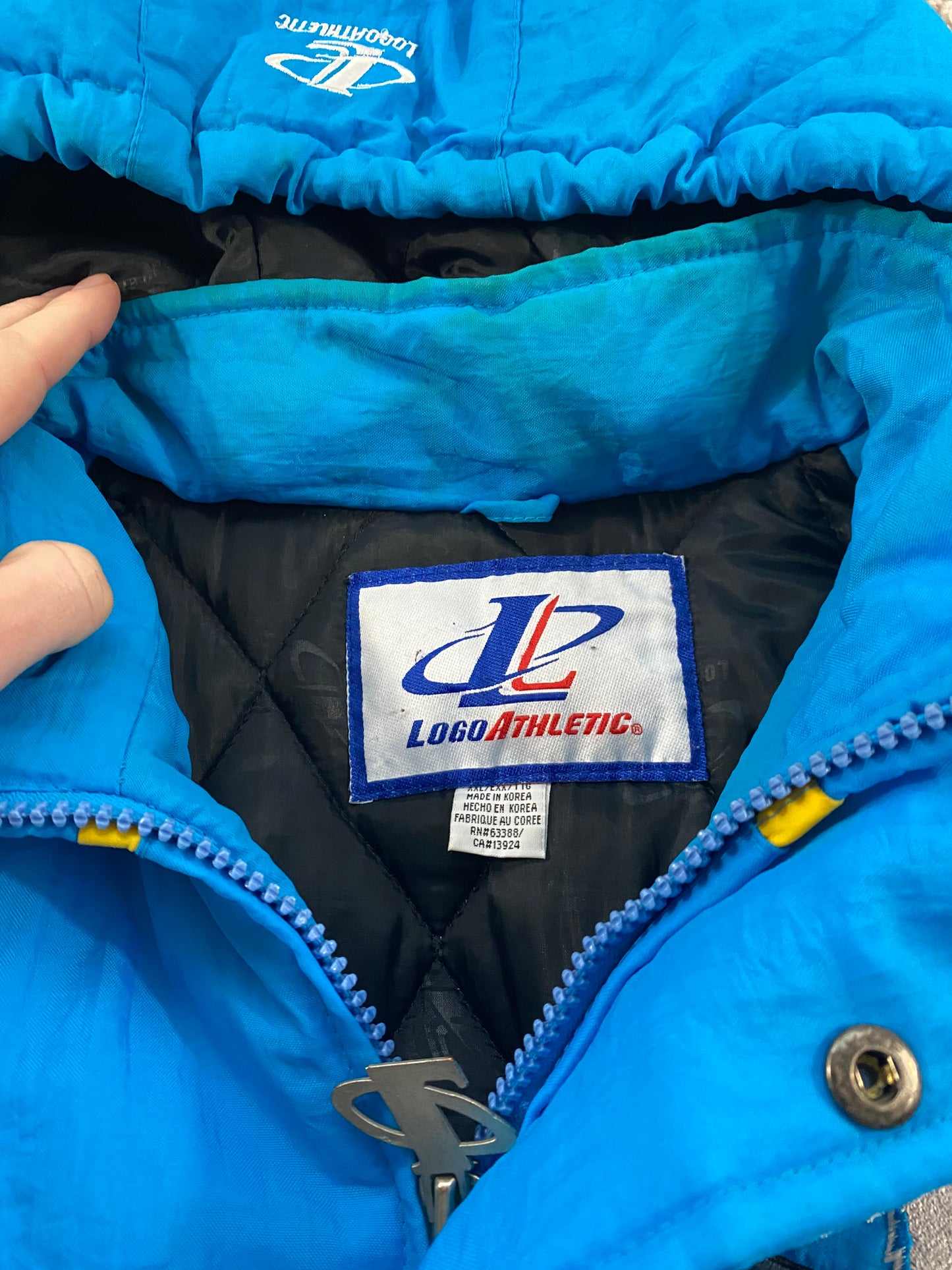 Springfield Falcons Logo Athletic Puffer 90’s Jacket XXL