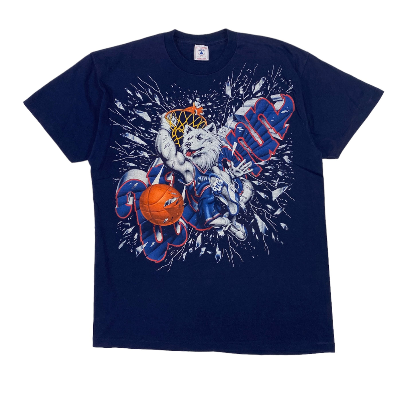 1990’s UConn Huskies Shattered Backboard T-Shirt