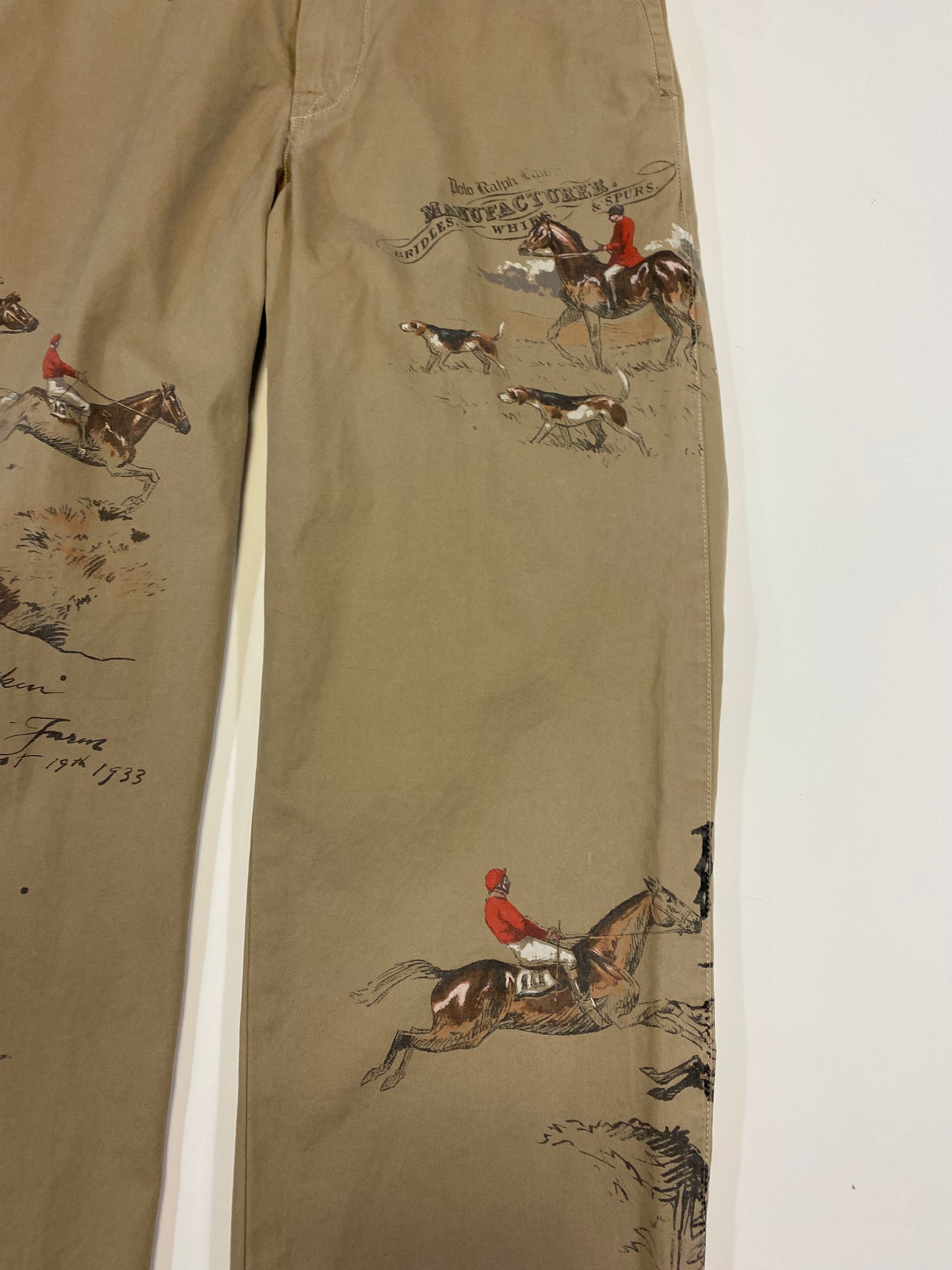 1990’s Polo Ralph Lauren Bridles, Whips & Spurs Chino Pants