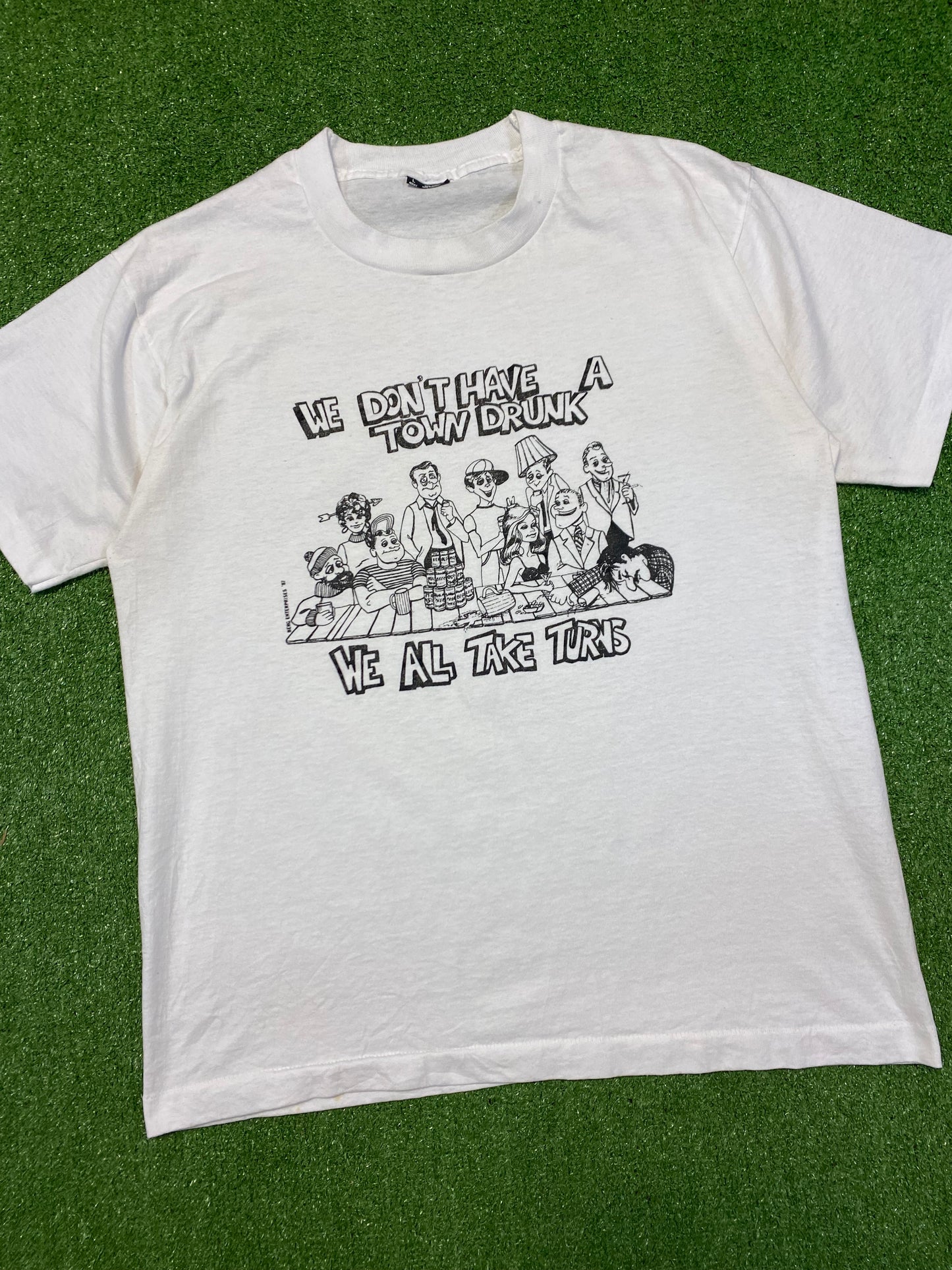1987 Town Drunk Graphic T-Shirt