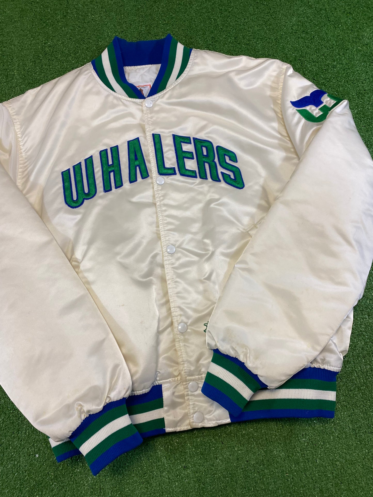 Hartford Whalers Starter Satin Jacket XL