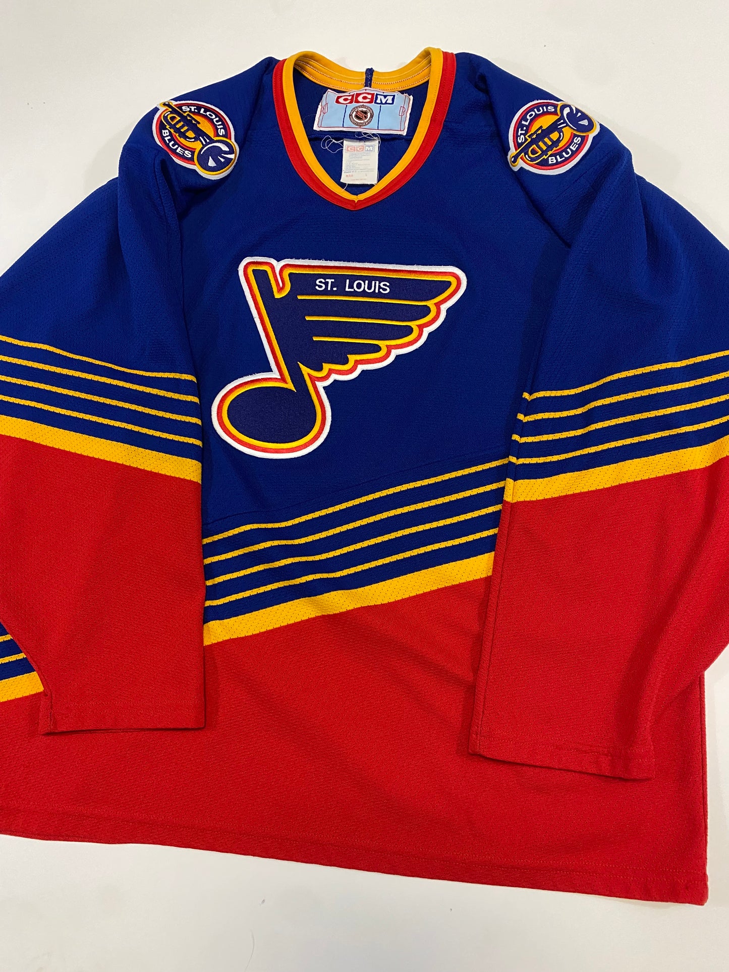 1990’s CCM St Louis Blues NHL Jersey L
