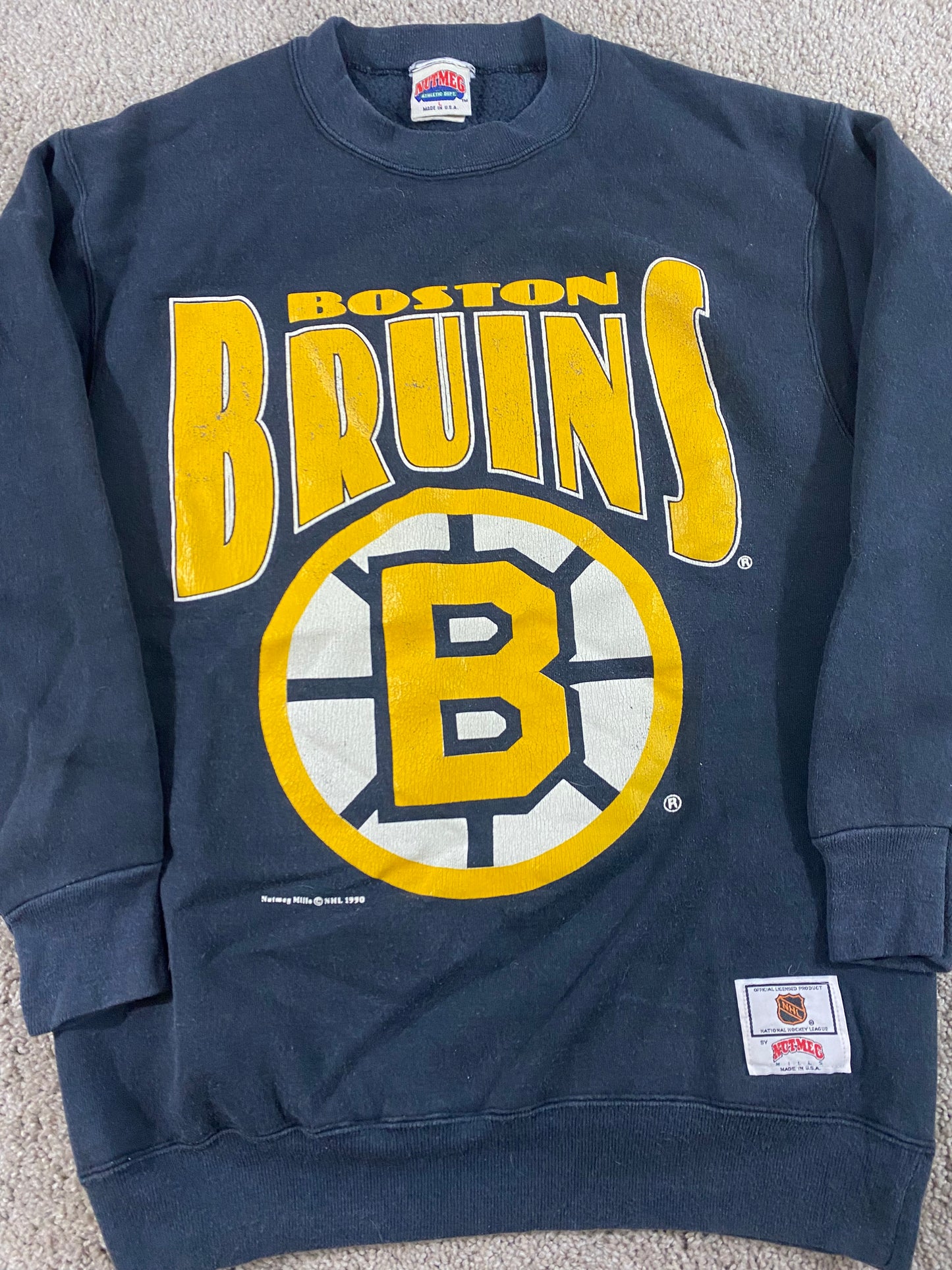 Boston Bruins Nutmeg 90’s Sweatshirt L