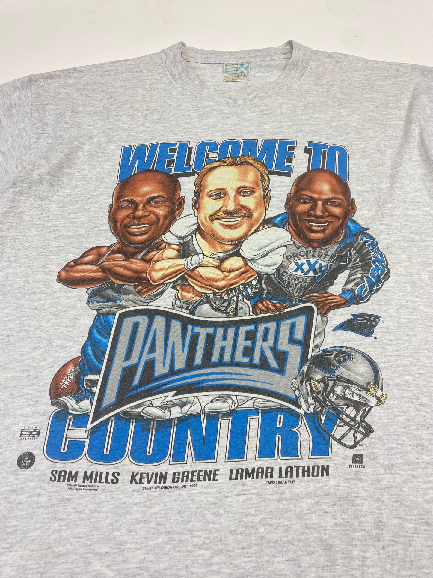 1997 Carolina Panthers Country Shirt Xplosion T-Shirt XL