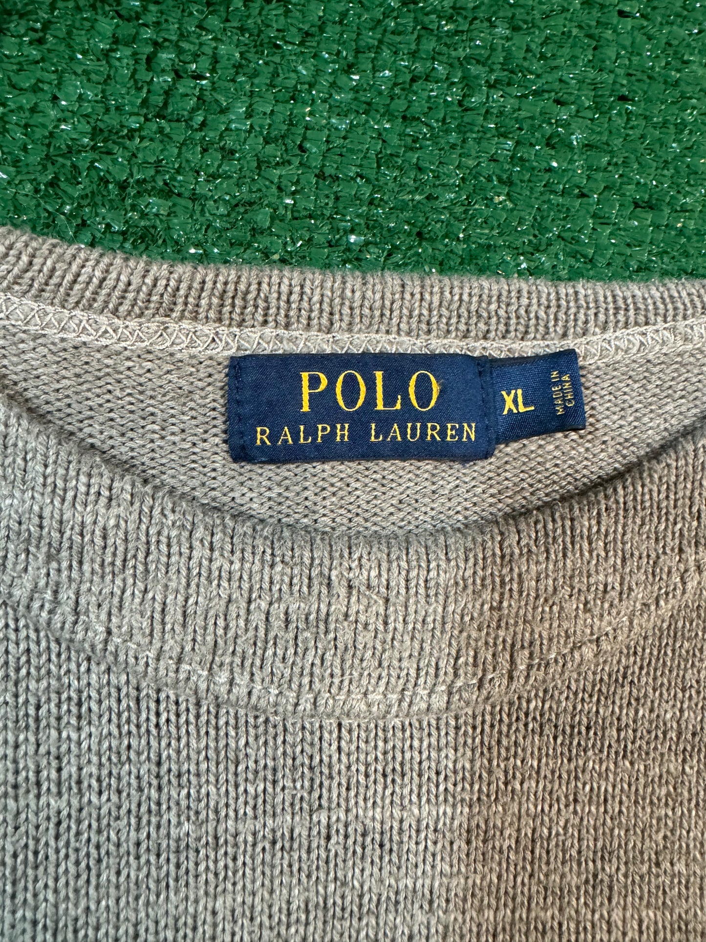 Polo Ralph Lauren, Big P wool varsity crew sweater