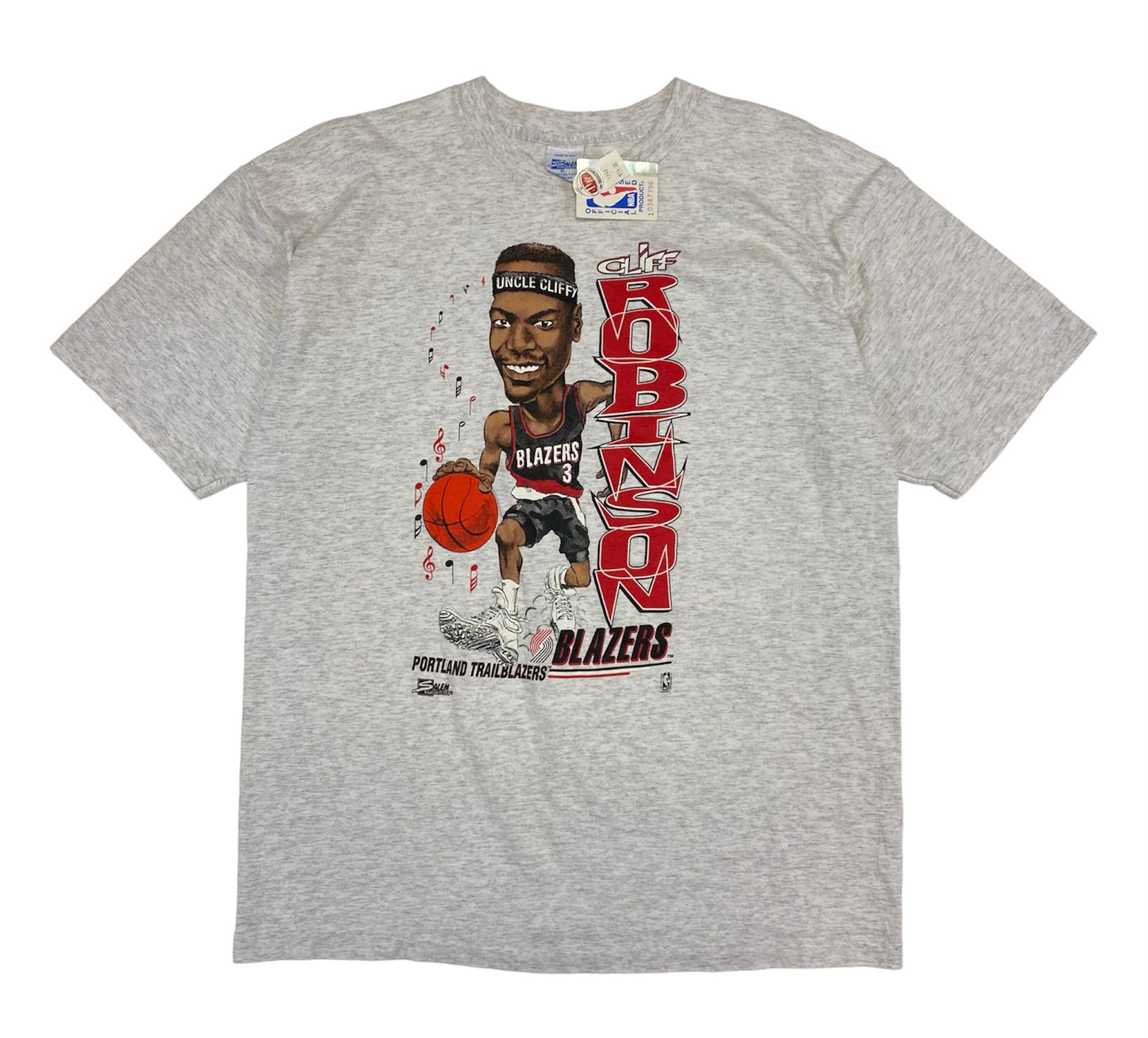 1990’s Cliff Robinson “Uncle Cliffy” Salem Sports Caricature T-Shirt XL