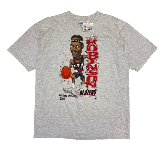 1990’s Cliff Robinson “Uncle Cliffy” Salem Sports Caricature T-Shirt XL
