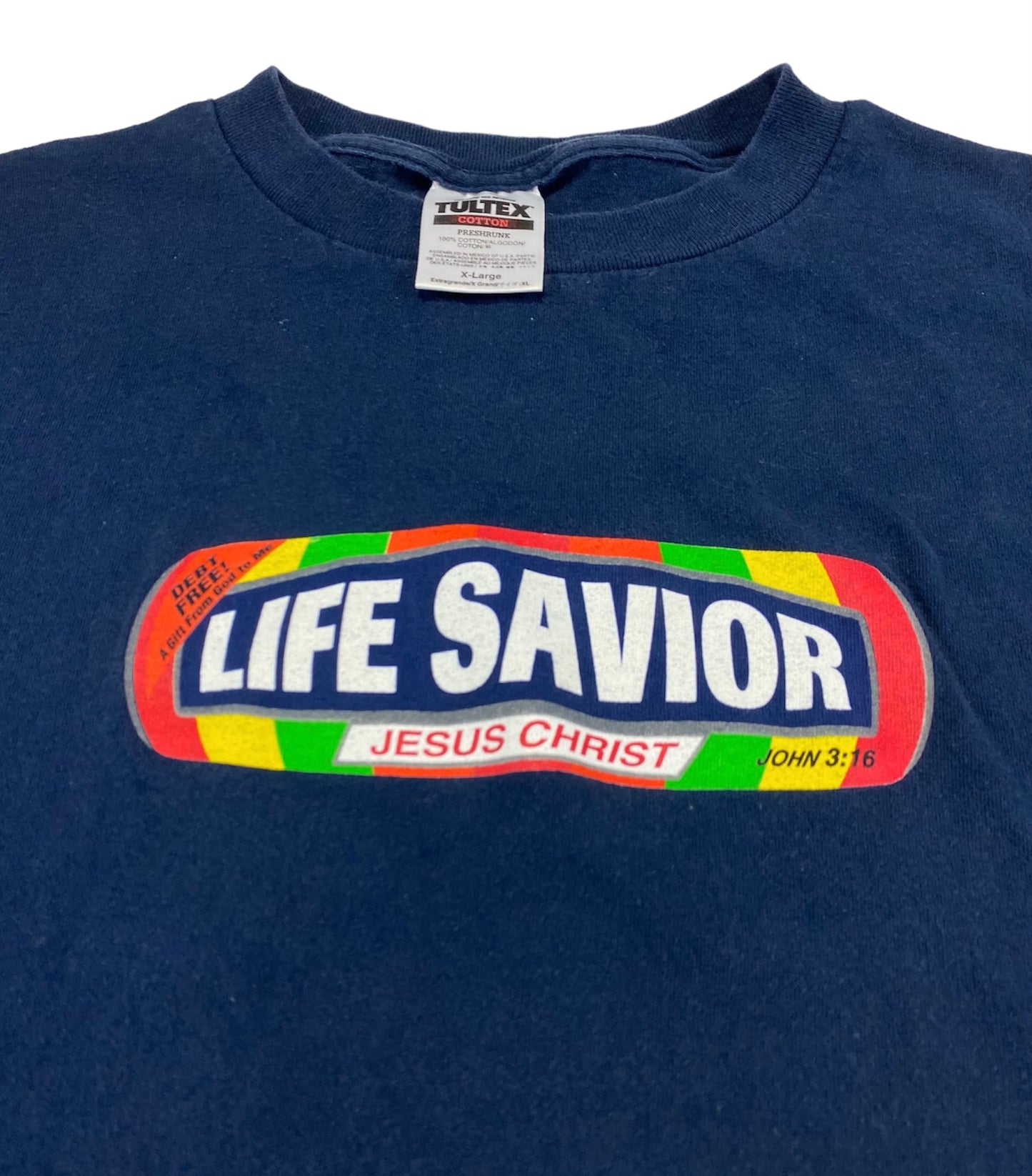 Jesus Christ 90’s Life Savior Spoof T-Shirt XL