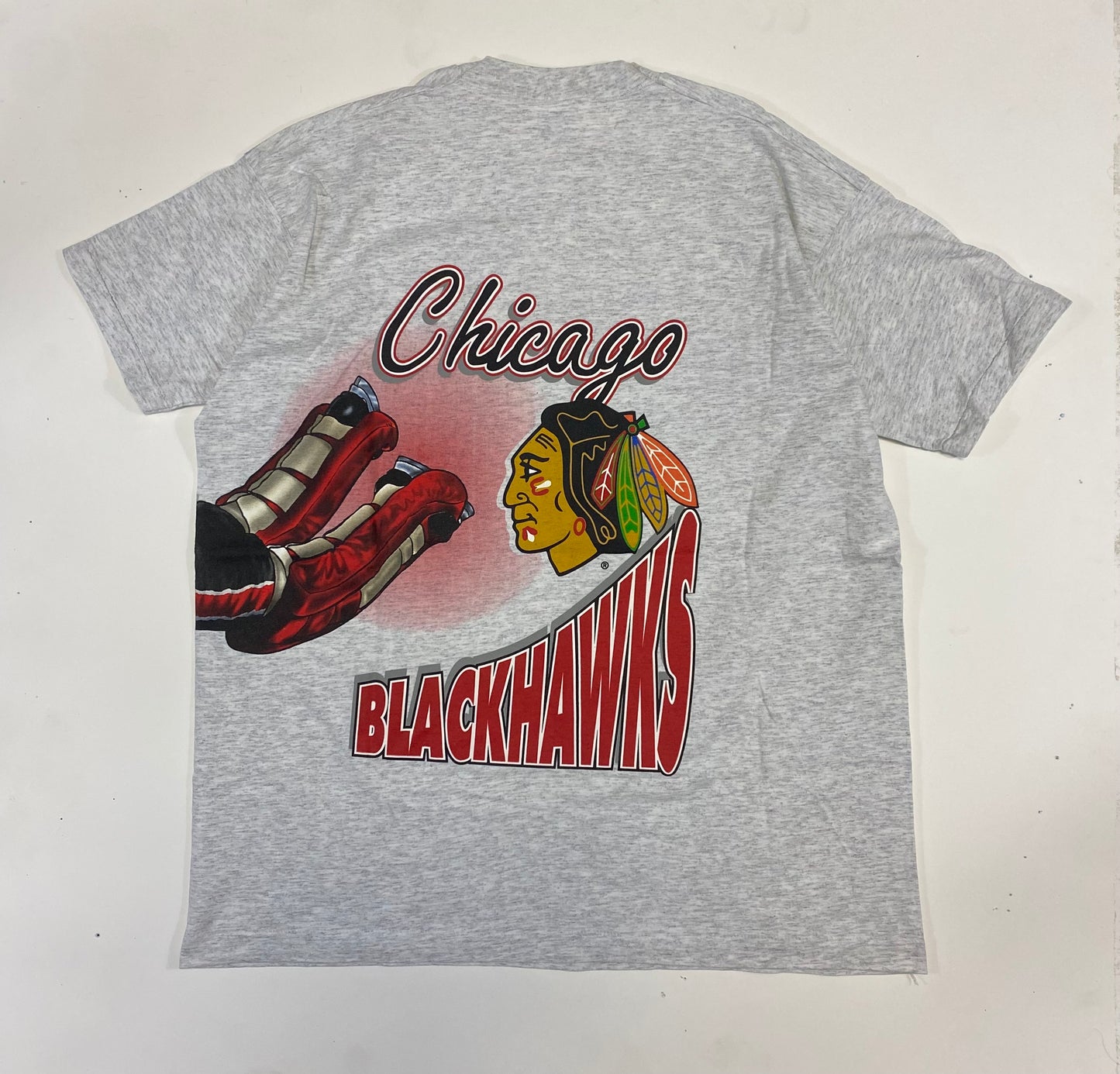 1990’s Chicago Blackhawks Salem Sports Wraparound T-Shirt XL
