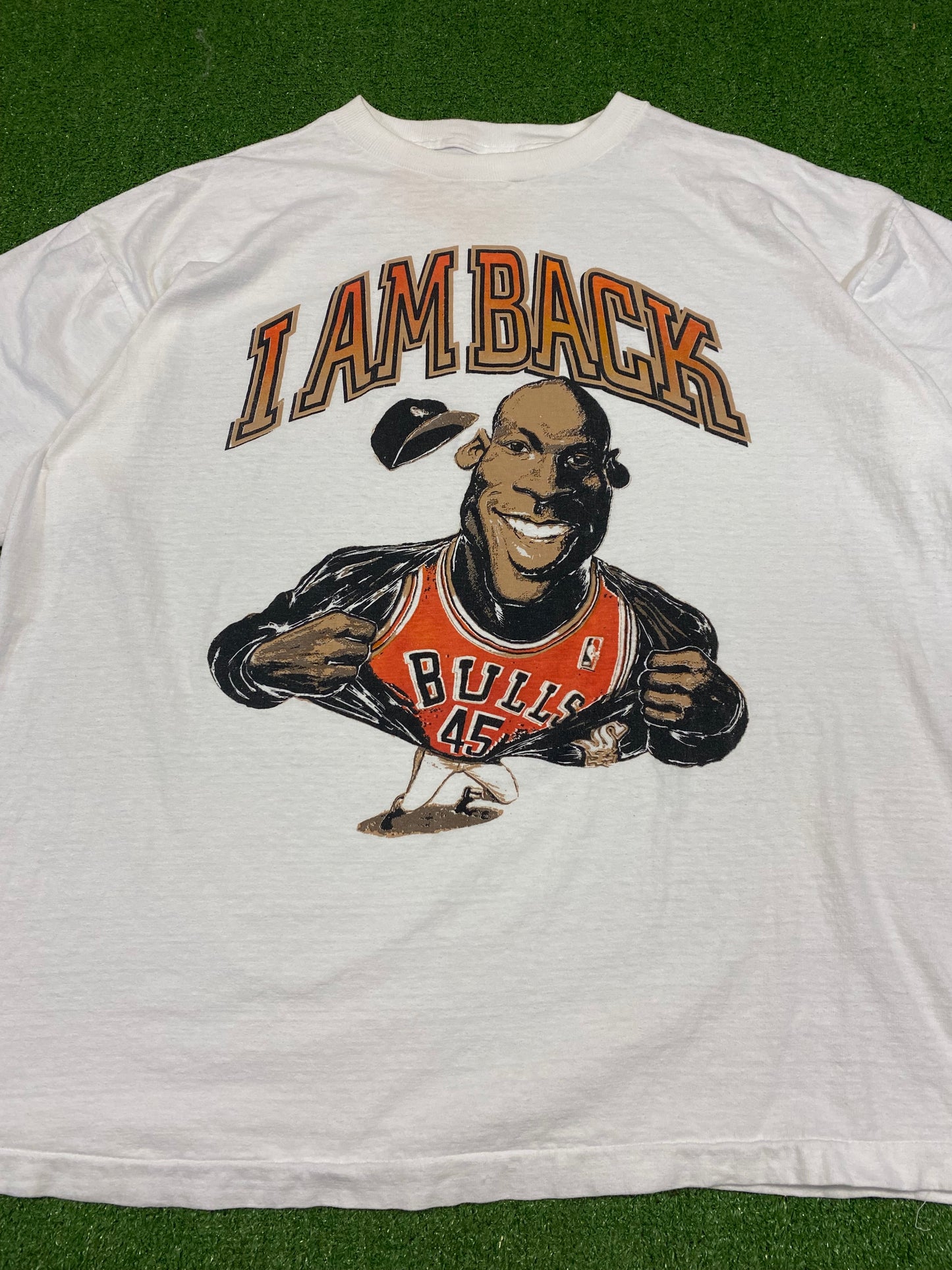 1995 Michael Jordan “I Am Back” Bulls T-Shirt XL
