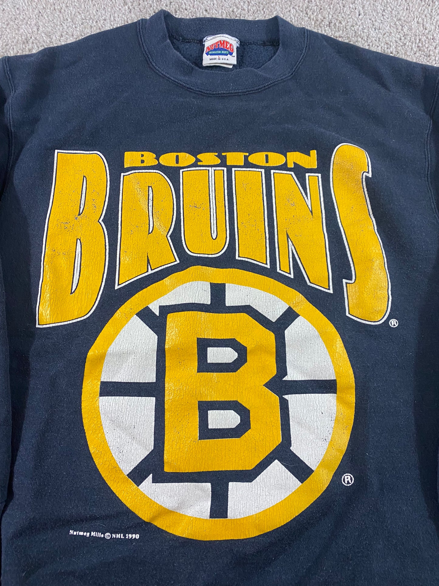 Boston Bruins Nutmeg 90’s Sweatshirt L