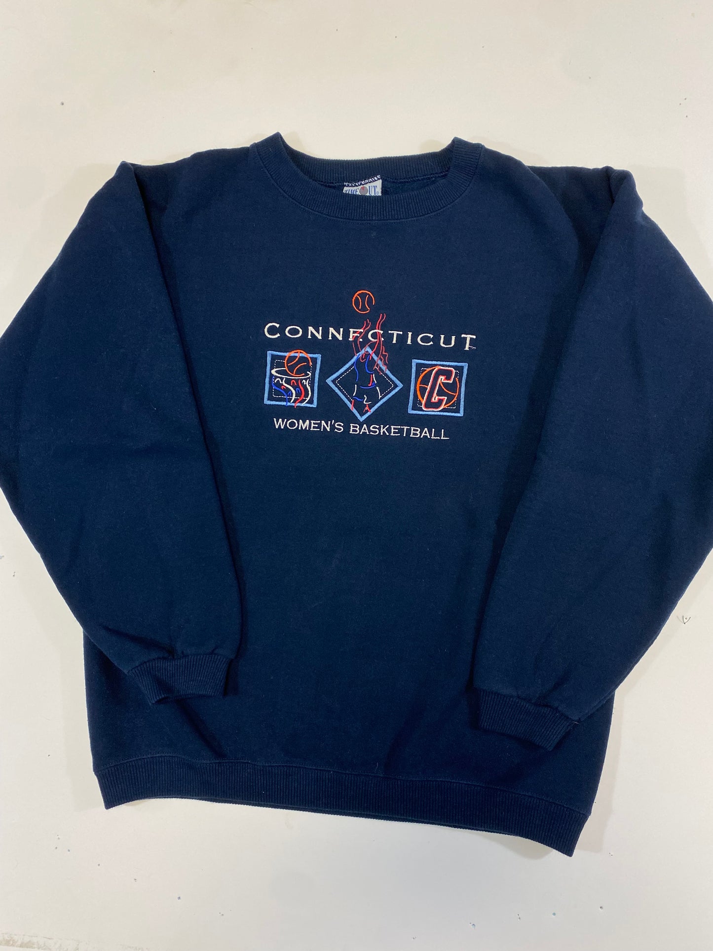 1990’s UConn Huskies Womens Basketball Sweatshirt L