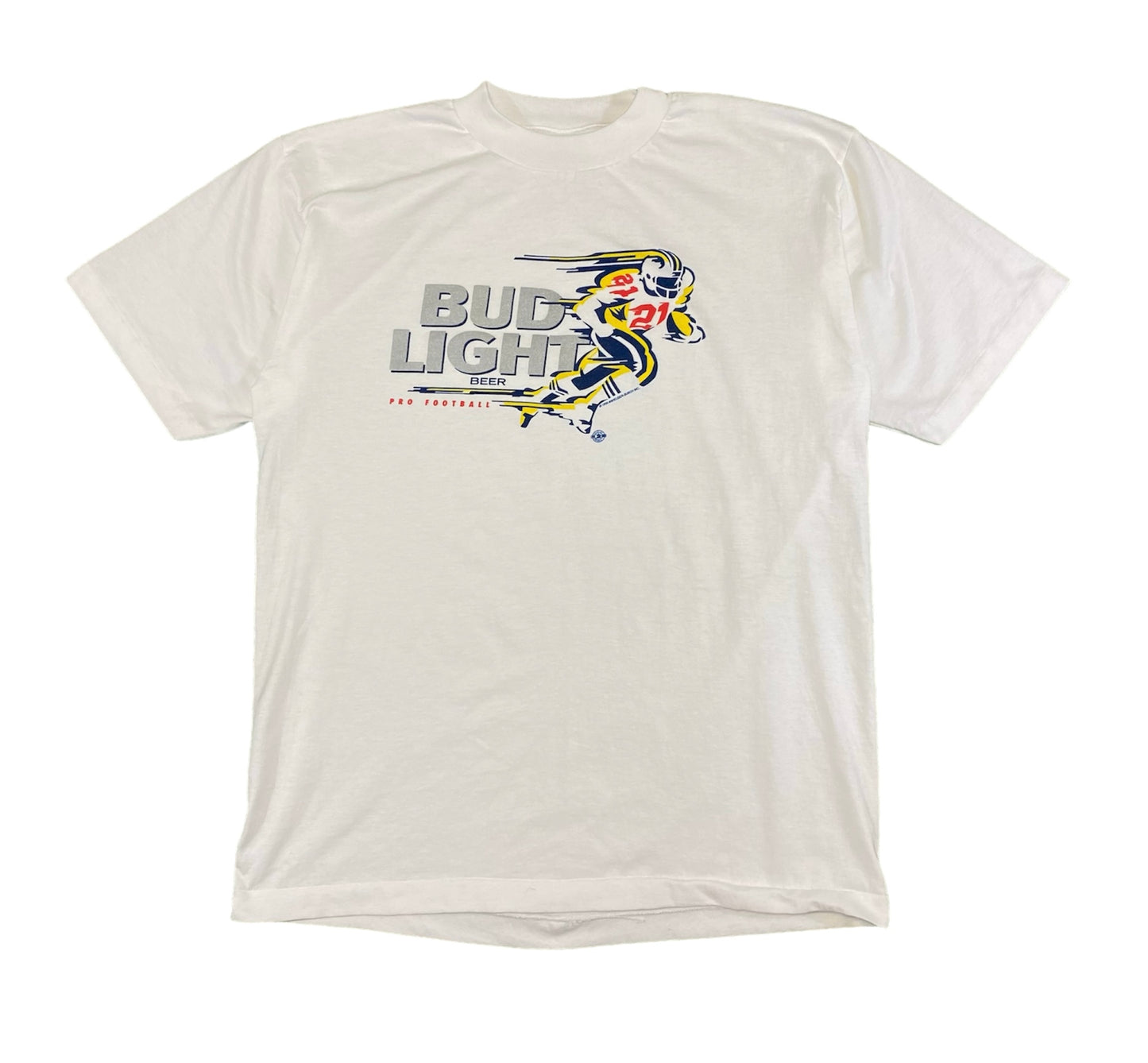 1993 Bud Light Football T-Shirt XL