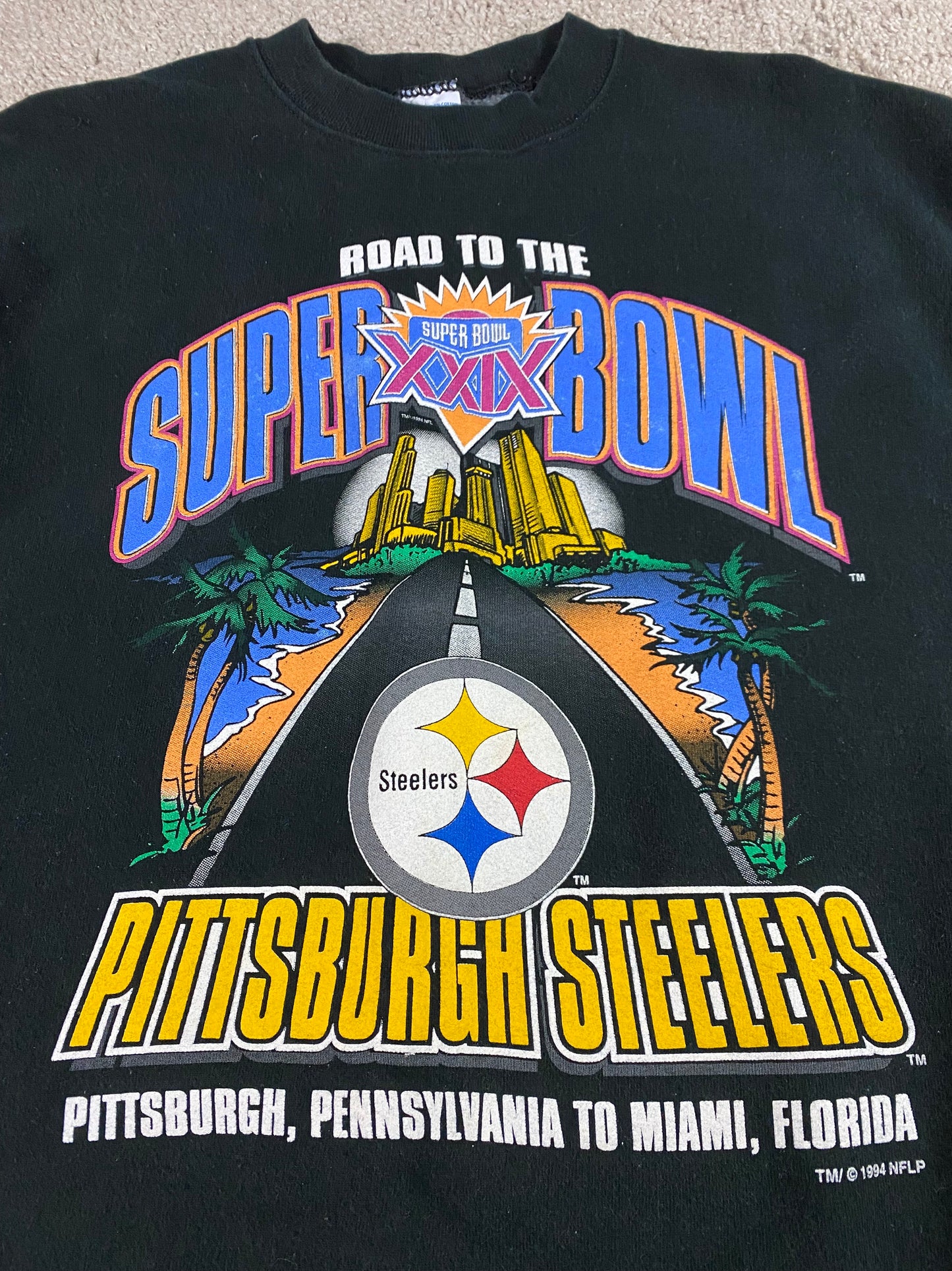 Pittsburgh Steelers 1994 Super Bowl Salem Sports Sweatshirt XL