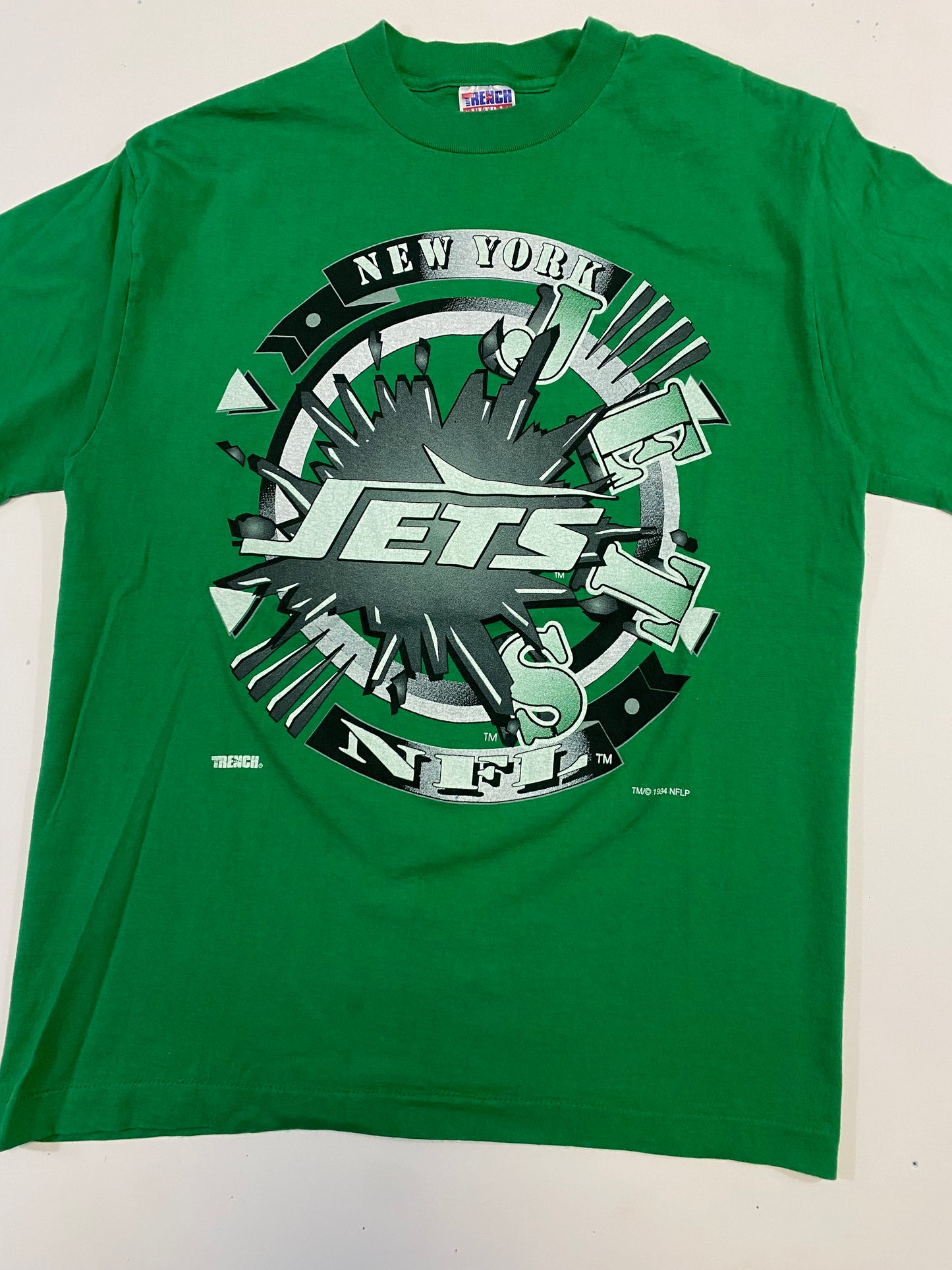 1994 New York Jets Trench T-Shirt XL