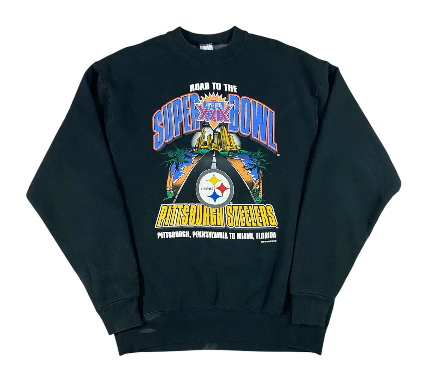 Pittsburgh Steelers 1994 Super Bowl Salem Sports Sweatshirt XL