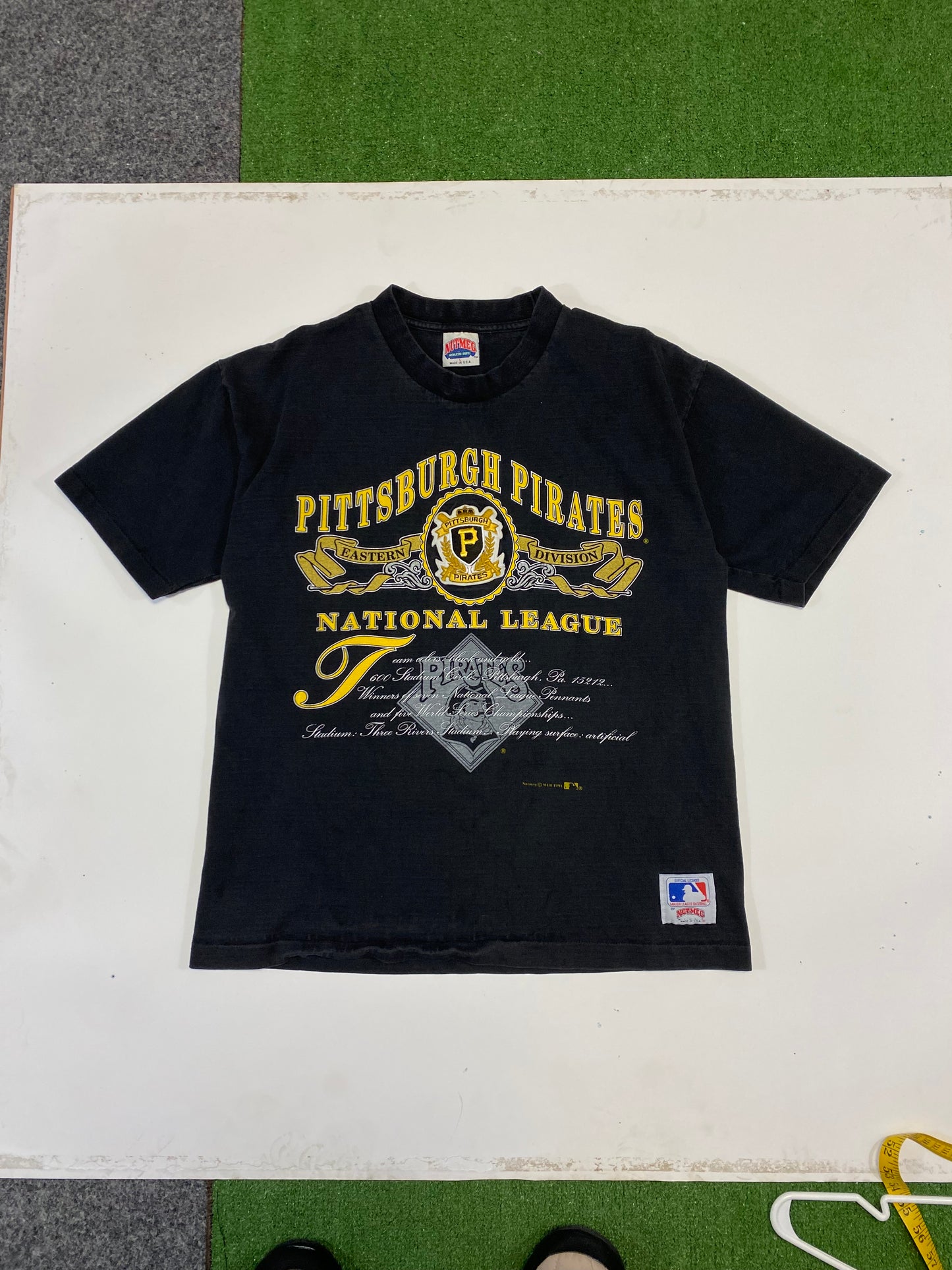 1991 Pittsburgh Pirates Nutmeg MLB T-Shirt L