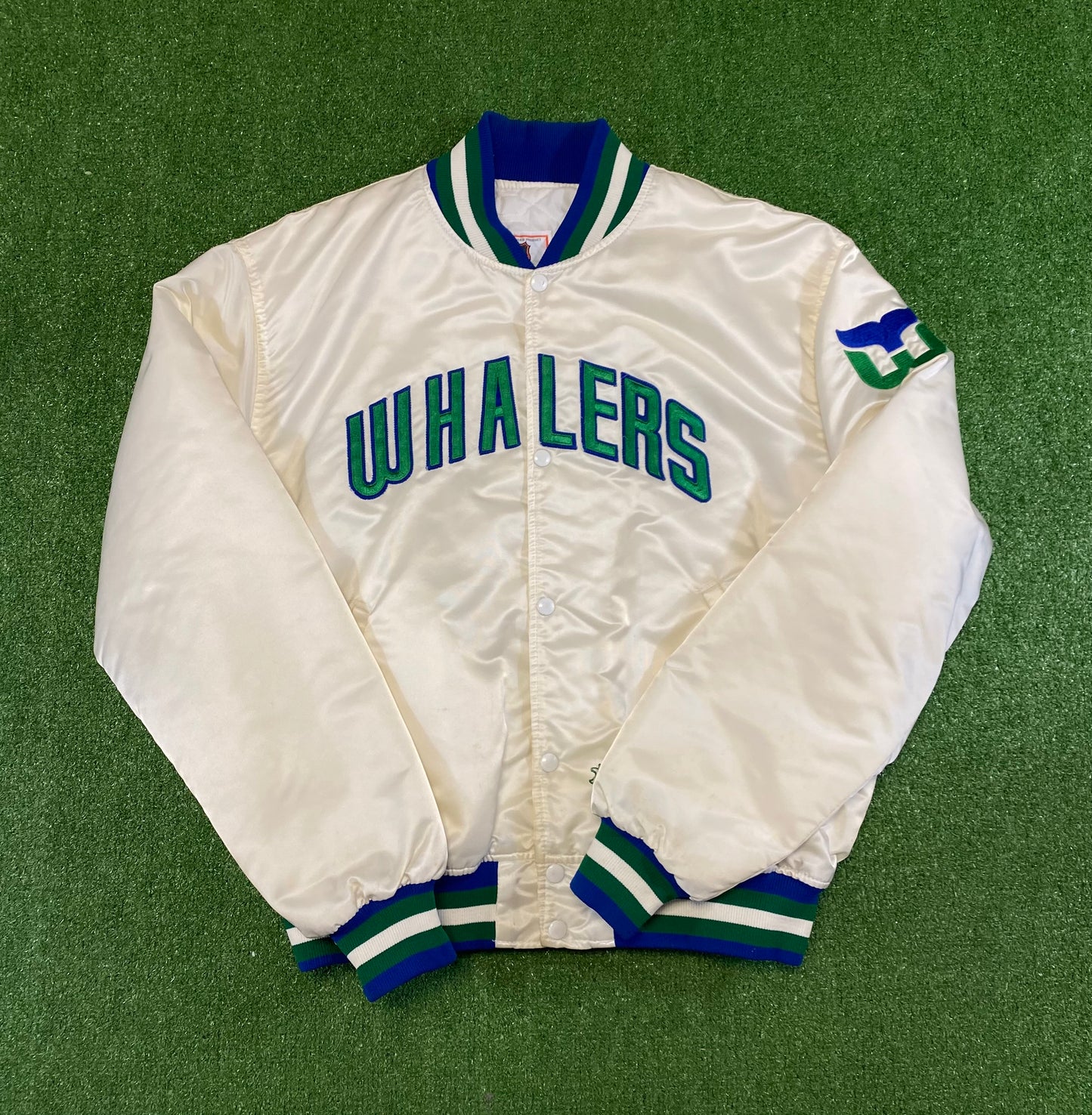 Hartford Whalers Starter Satin Jacket XL