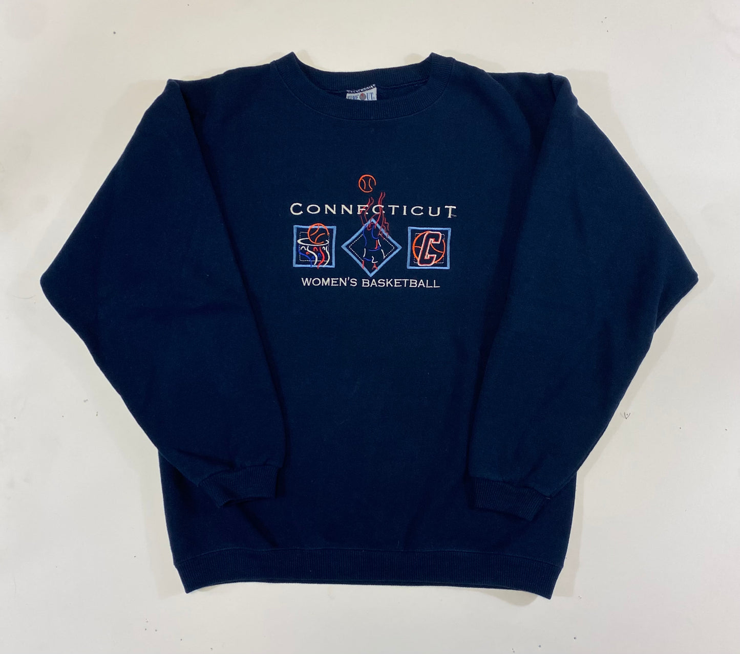 1990’s UConn Huskies Womens Basketball Sweatshirt L