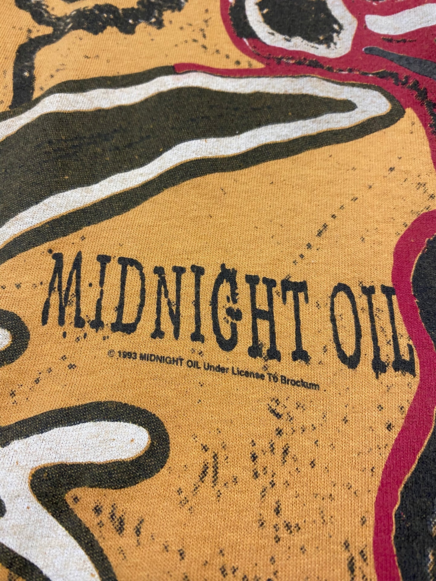 1993 Midnight Oil Earth and Sun and Moon Tour T-Shirt