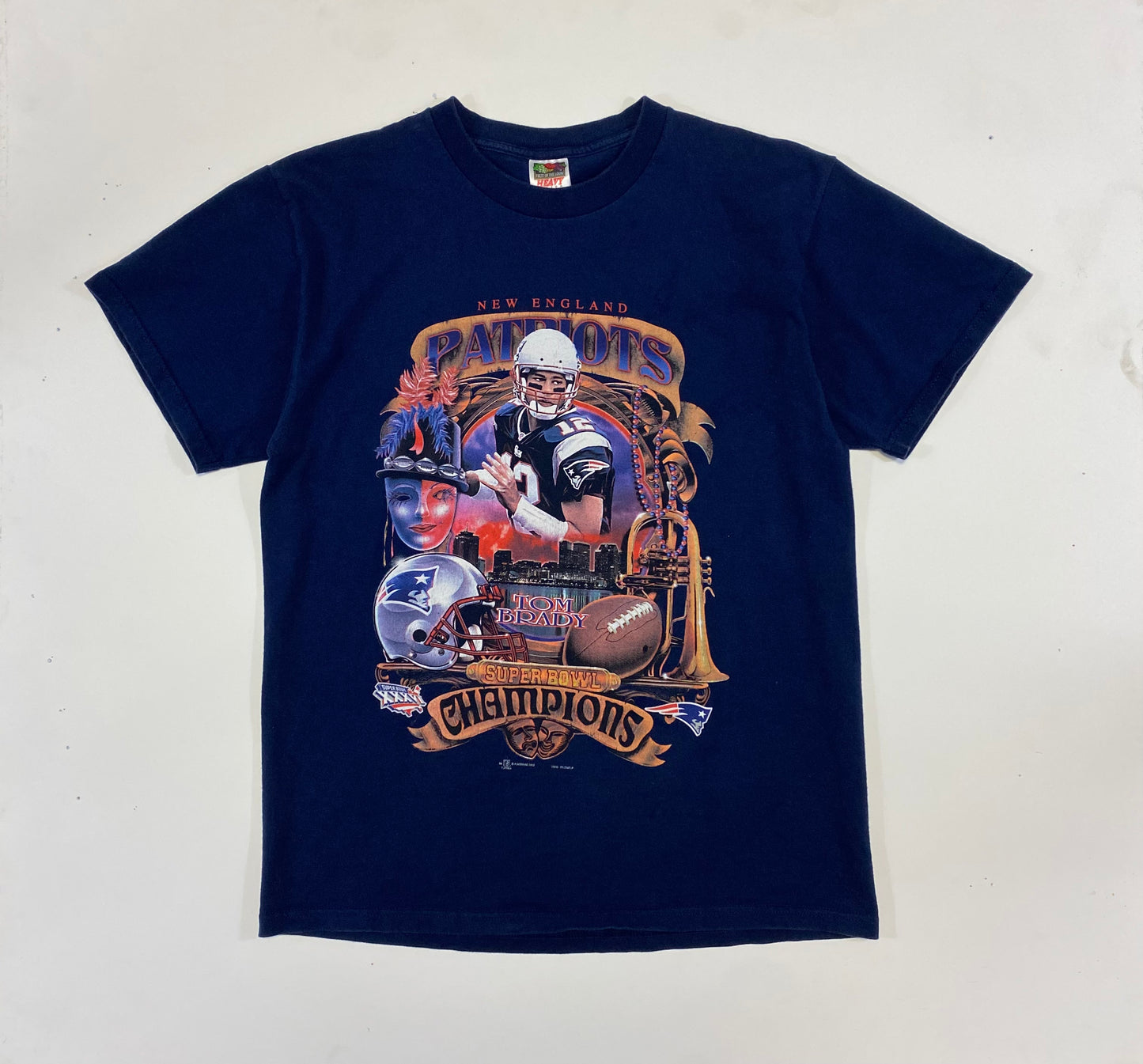 Vintage 2002 Tom Brady Patriots Tee | SidelineSwap