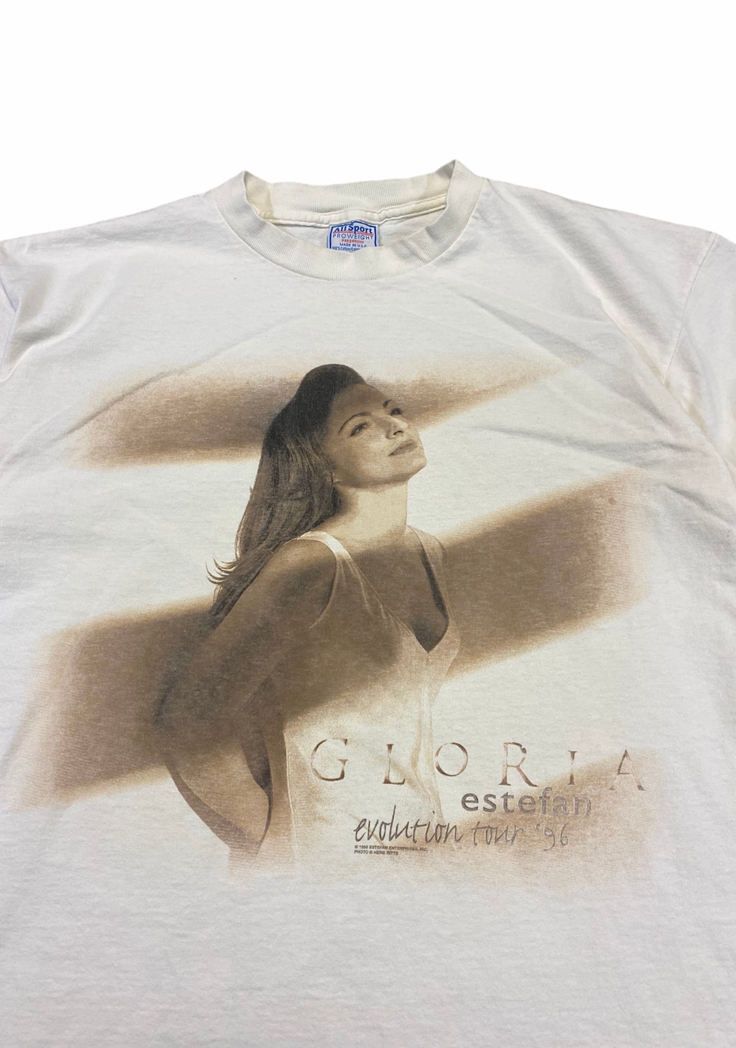 1996 Evolution Tour Gloria Estefan All Sport T-Shirt