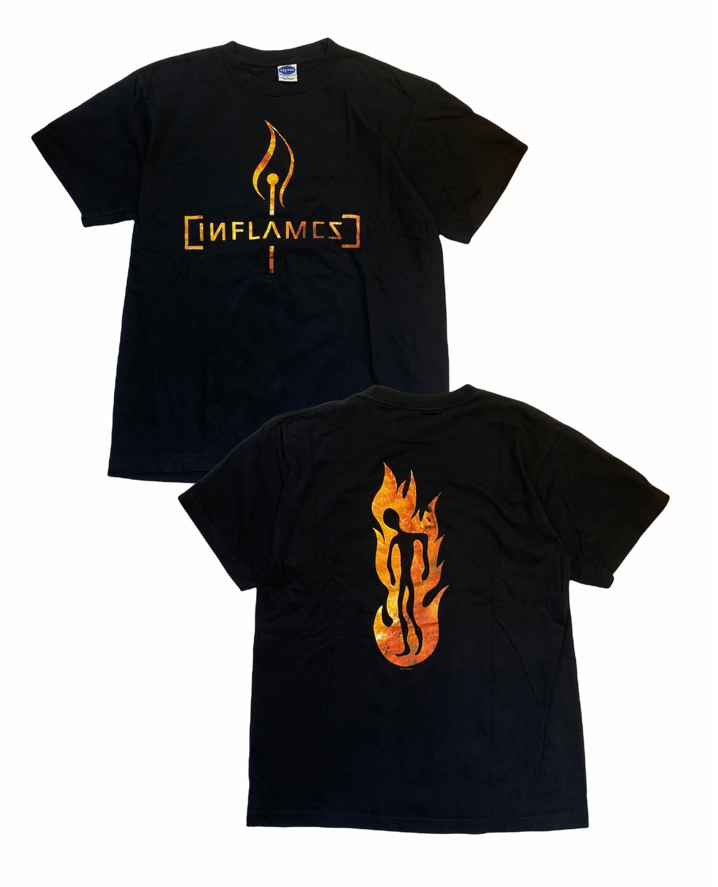 2001 Inflames Burning Man Band T-Shirt