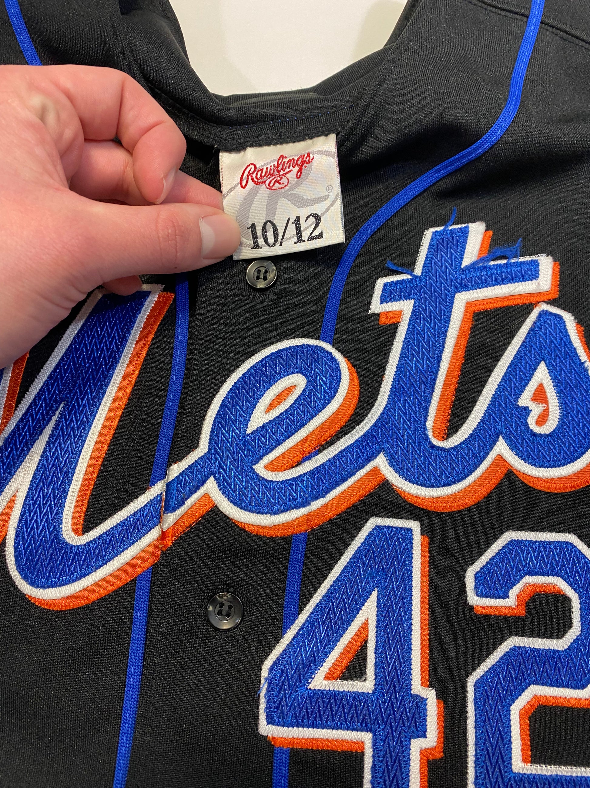 Rawlings Authentic New York Mets Pinstripe MLB Baseball Jersey