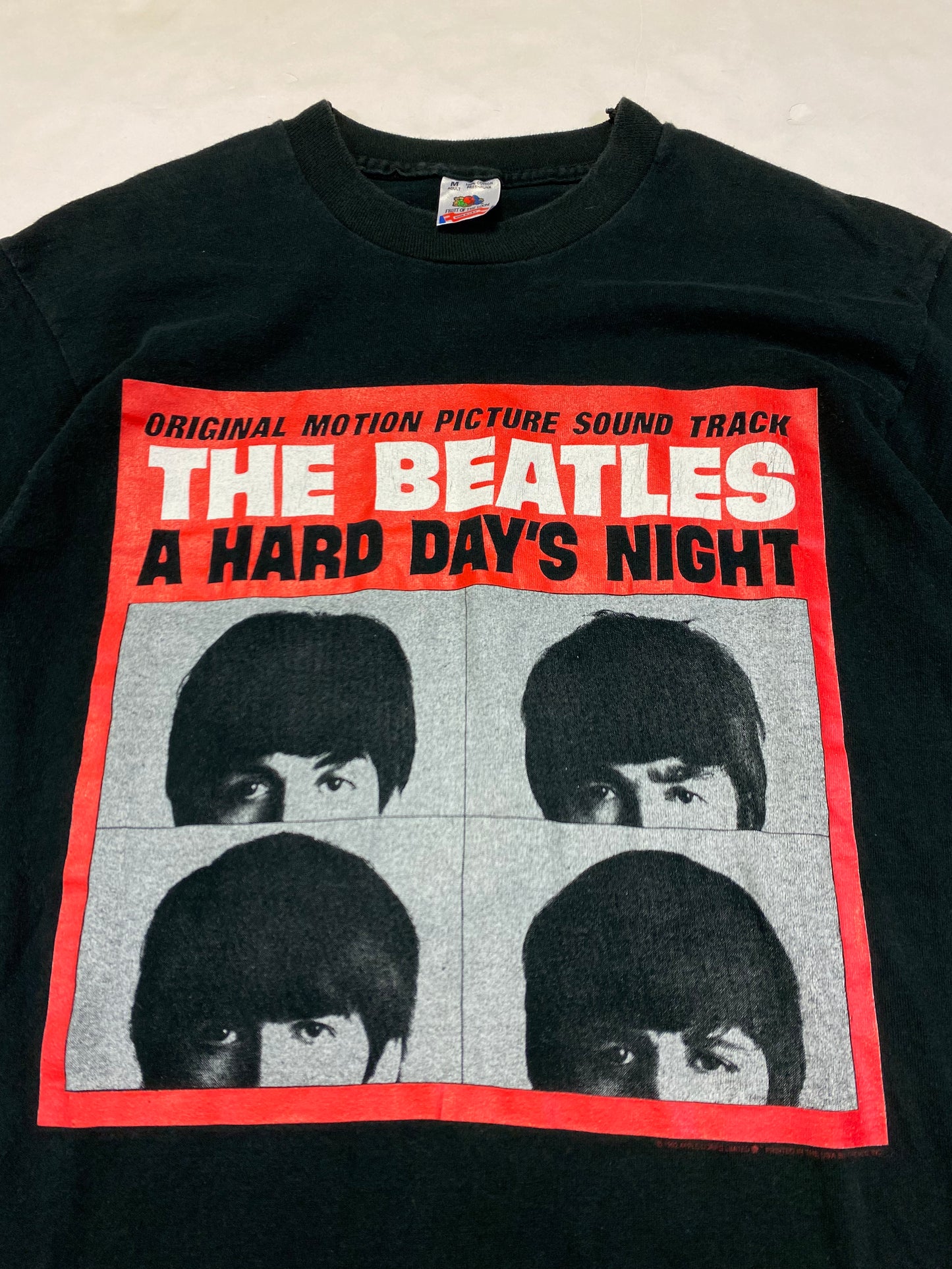 1992 Beetles Hard Days Night T-Shirt