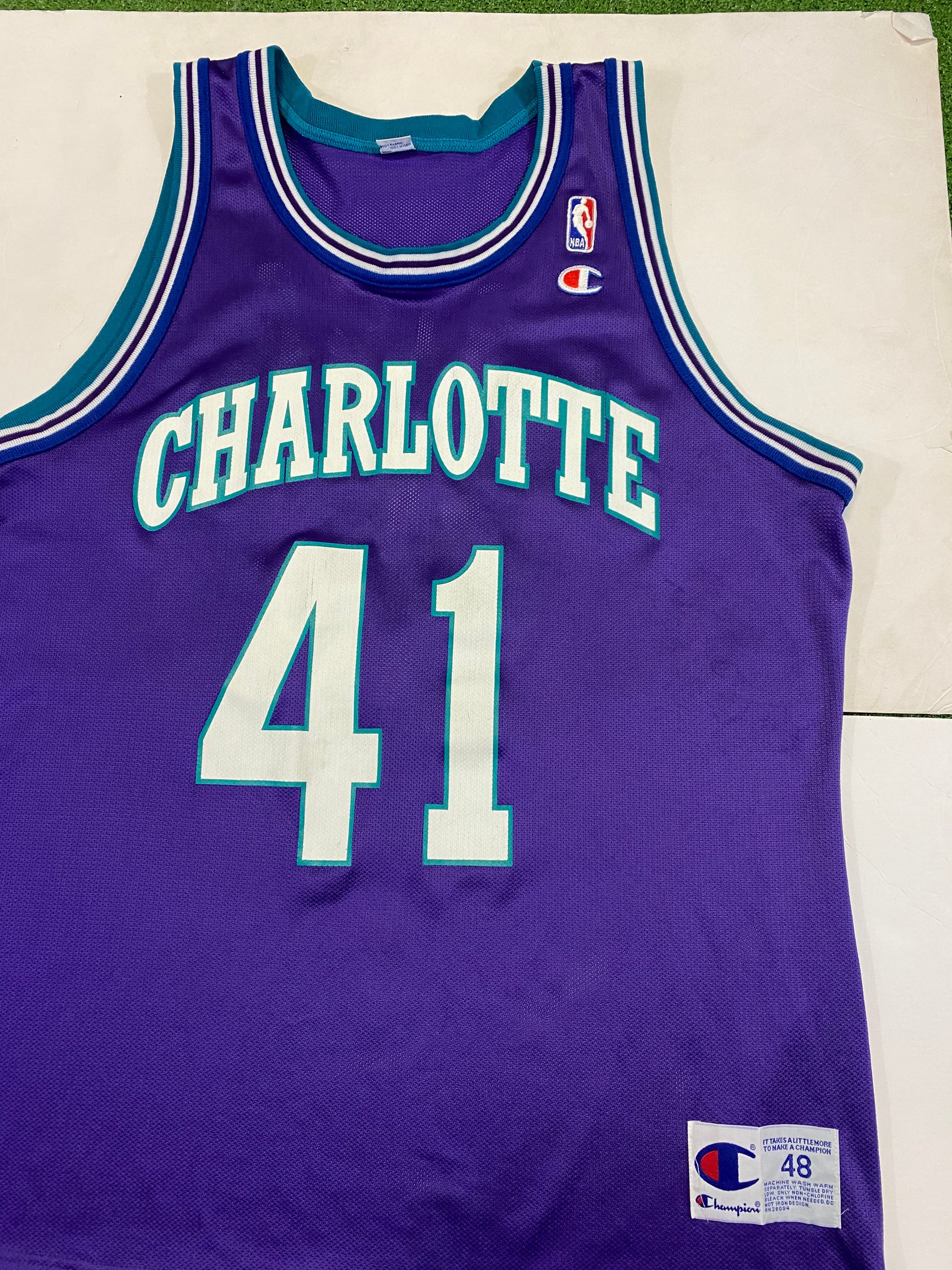 Champion Charlotte Hornets Glen Rice NBA Jersey – TheVaultCT