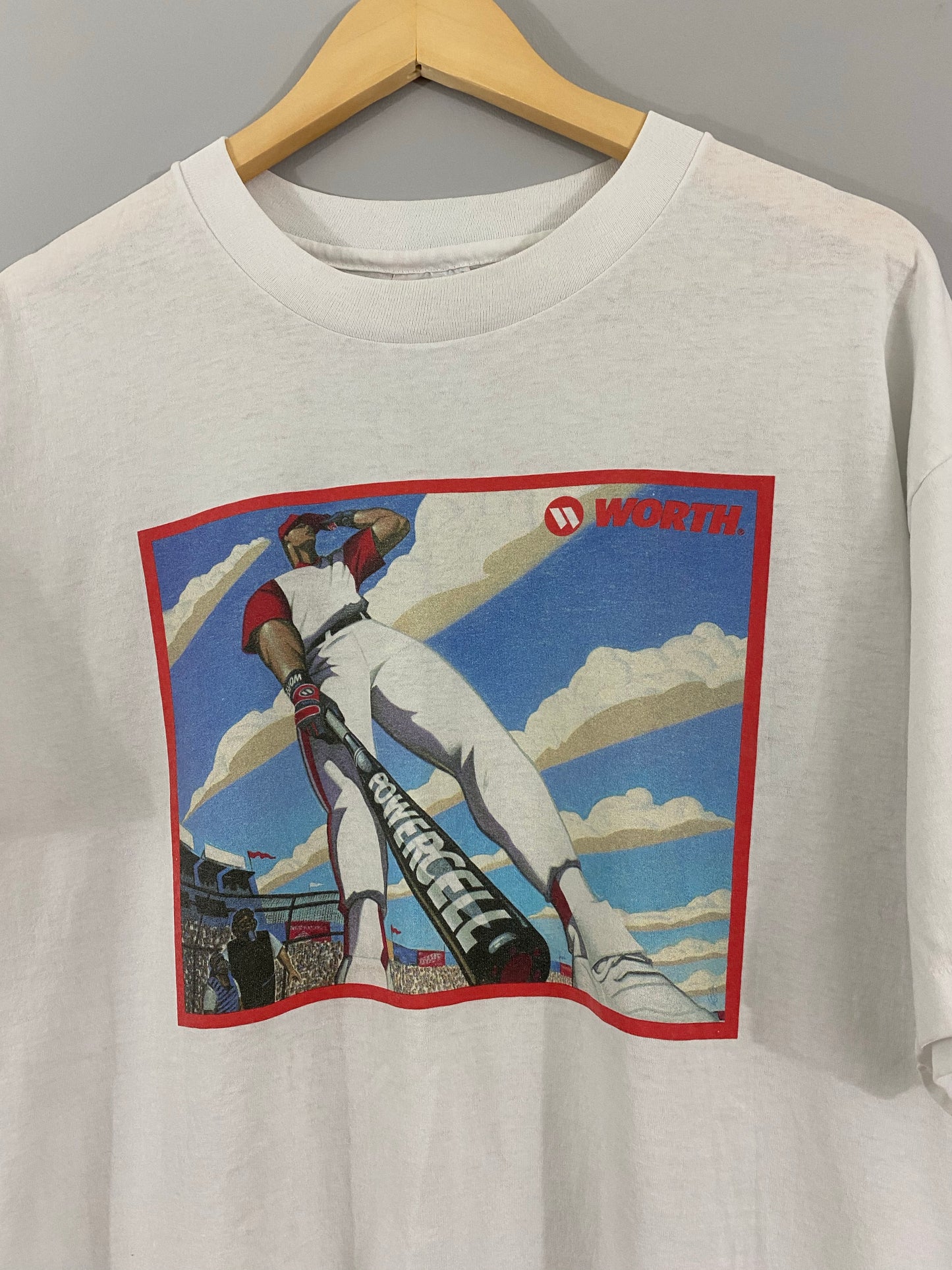 Vtg WORTH Baseball T-Shirt
