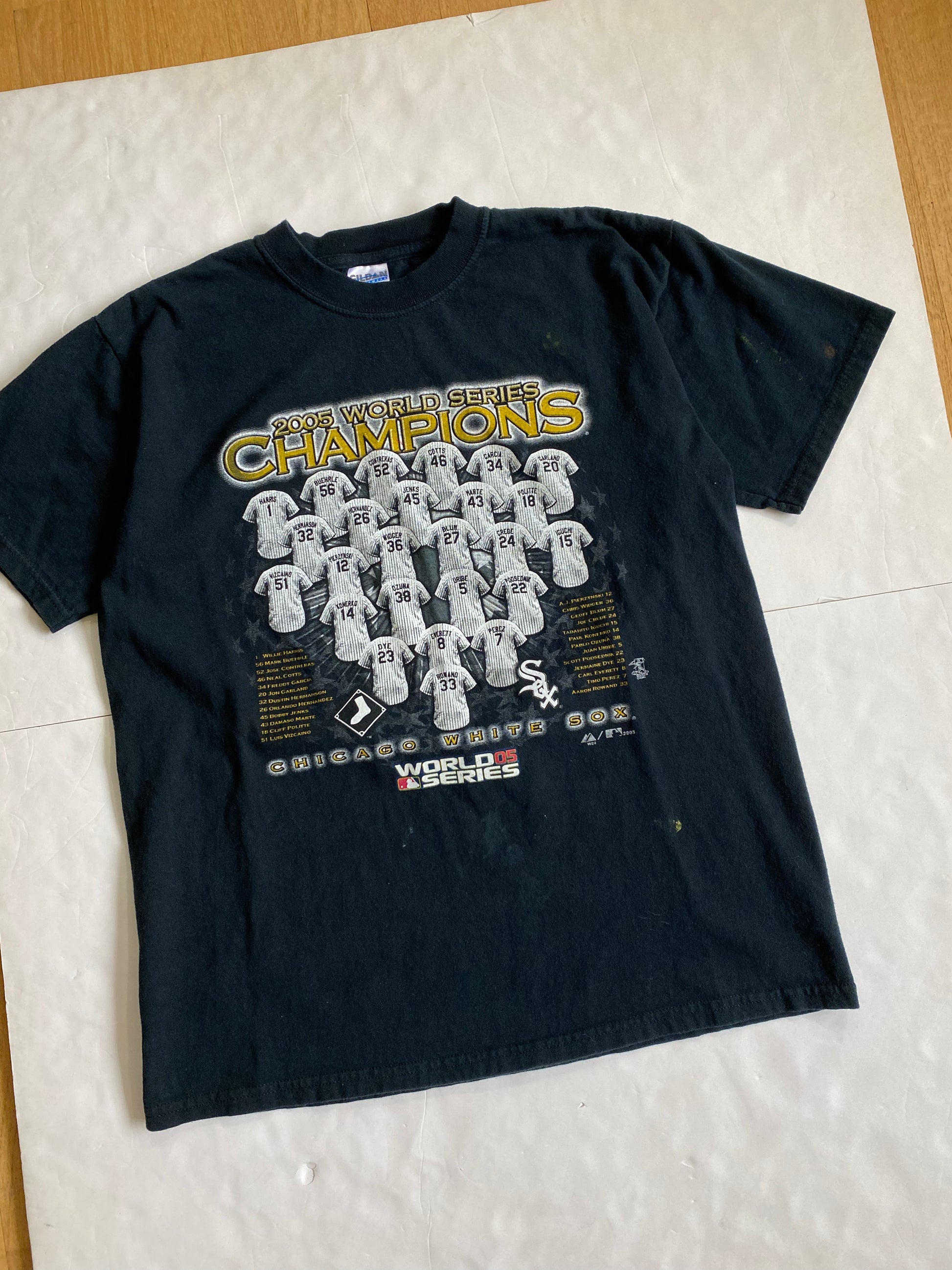 Homage Black Chicago White Sox 2005 World Series Champions Tri-Blend T-Shirt