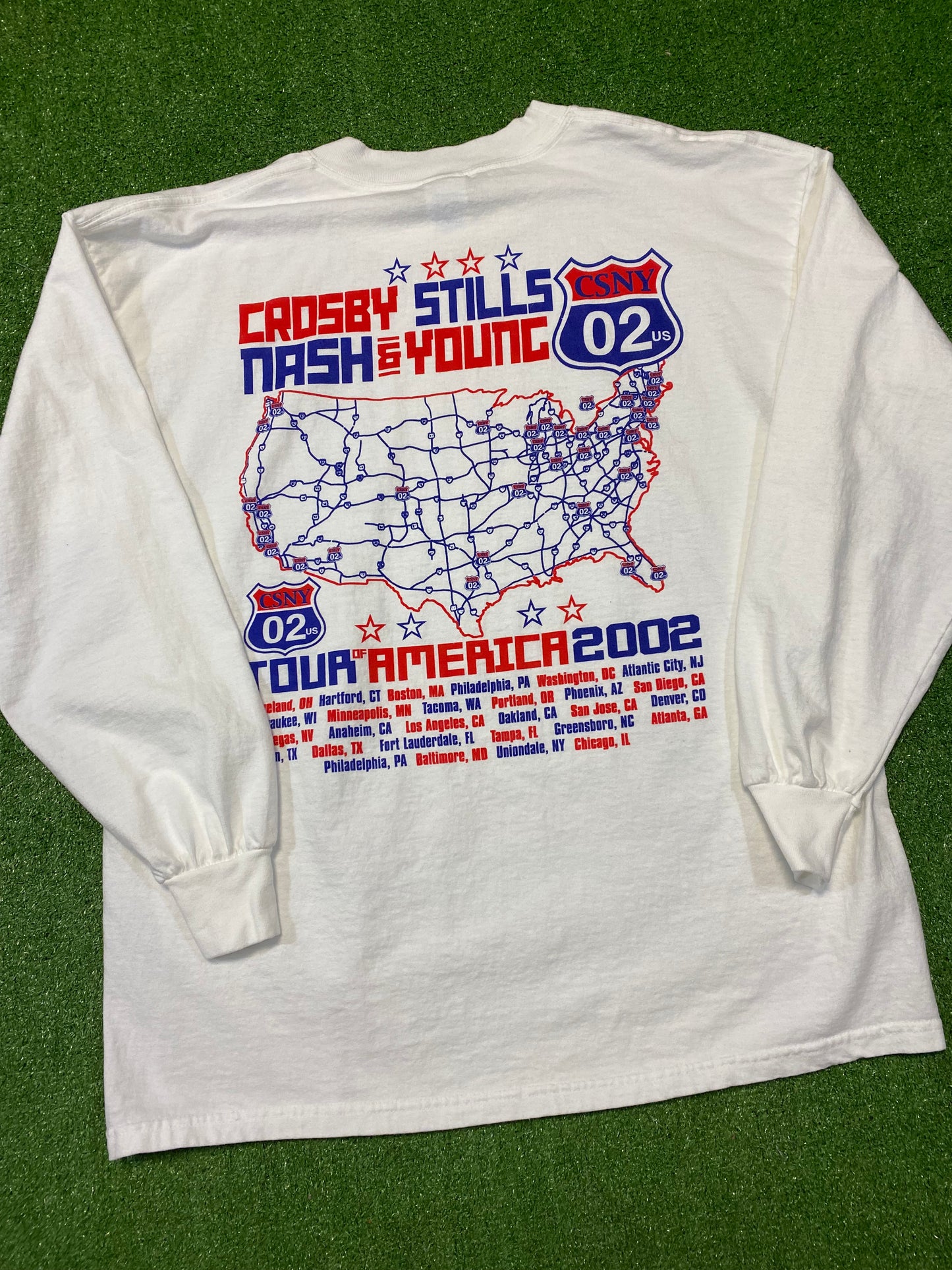 2002 Crosby Stills Nash & Young Longsleeve Shirt