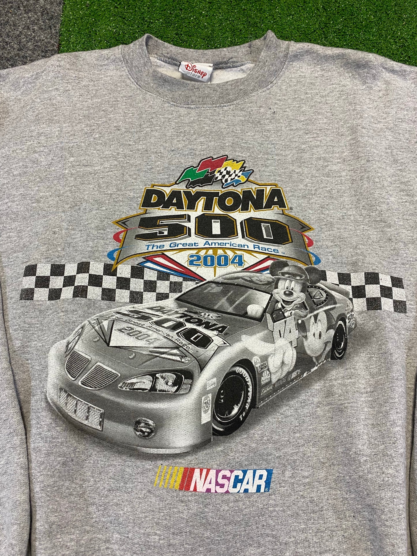2004 Daytona 500 Mickey Mouse Disney Sweatshirt